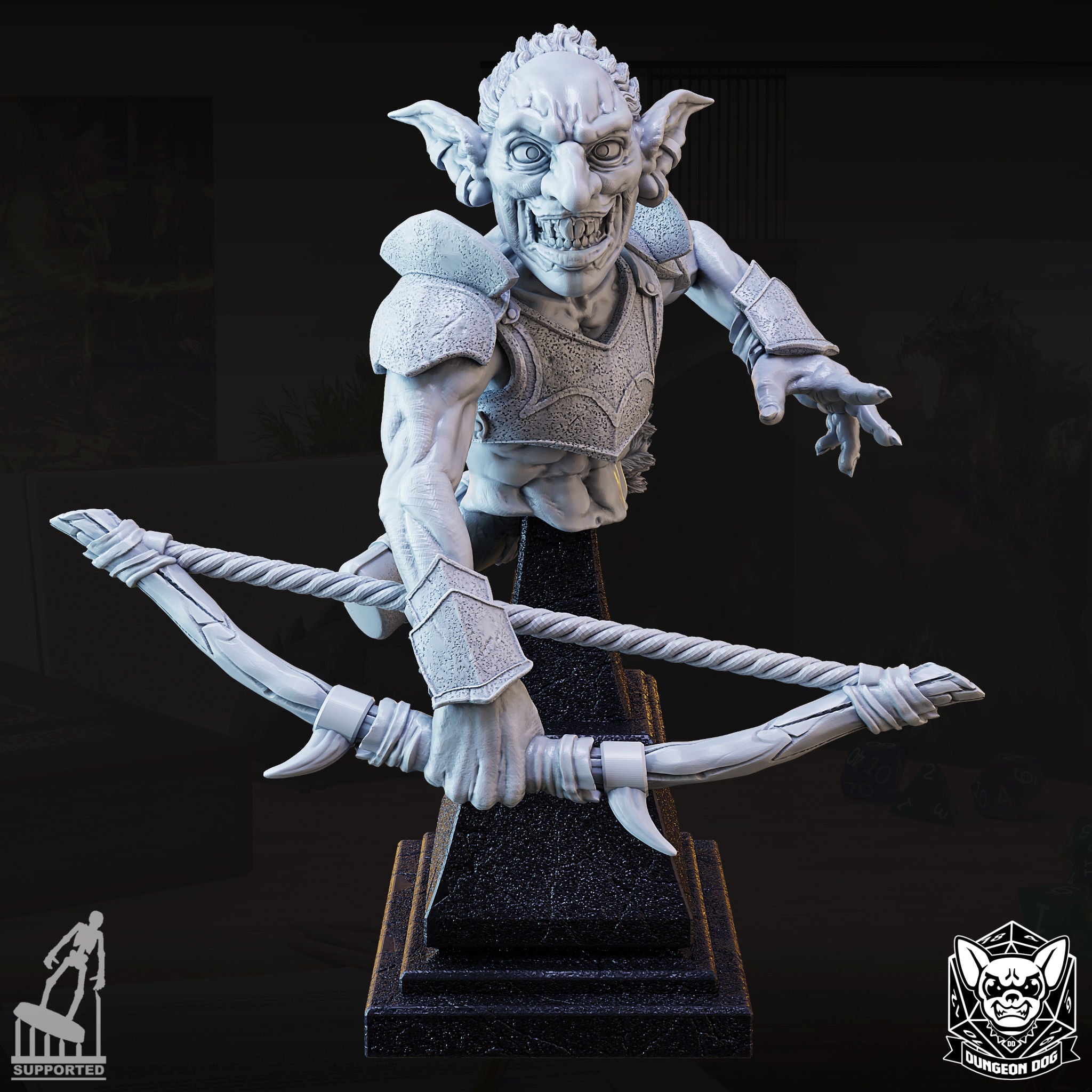 Goblin Archer Bust - Dungeon Dog