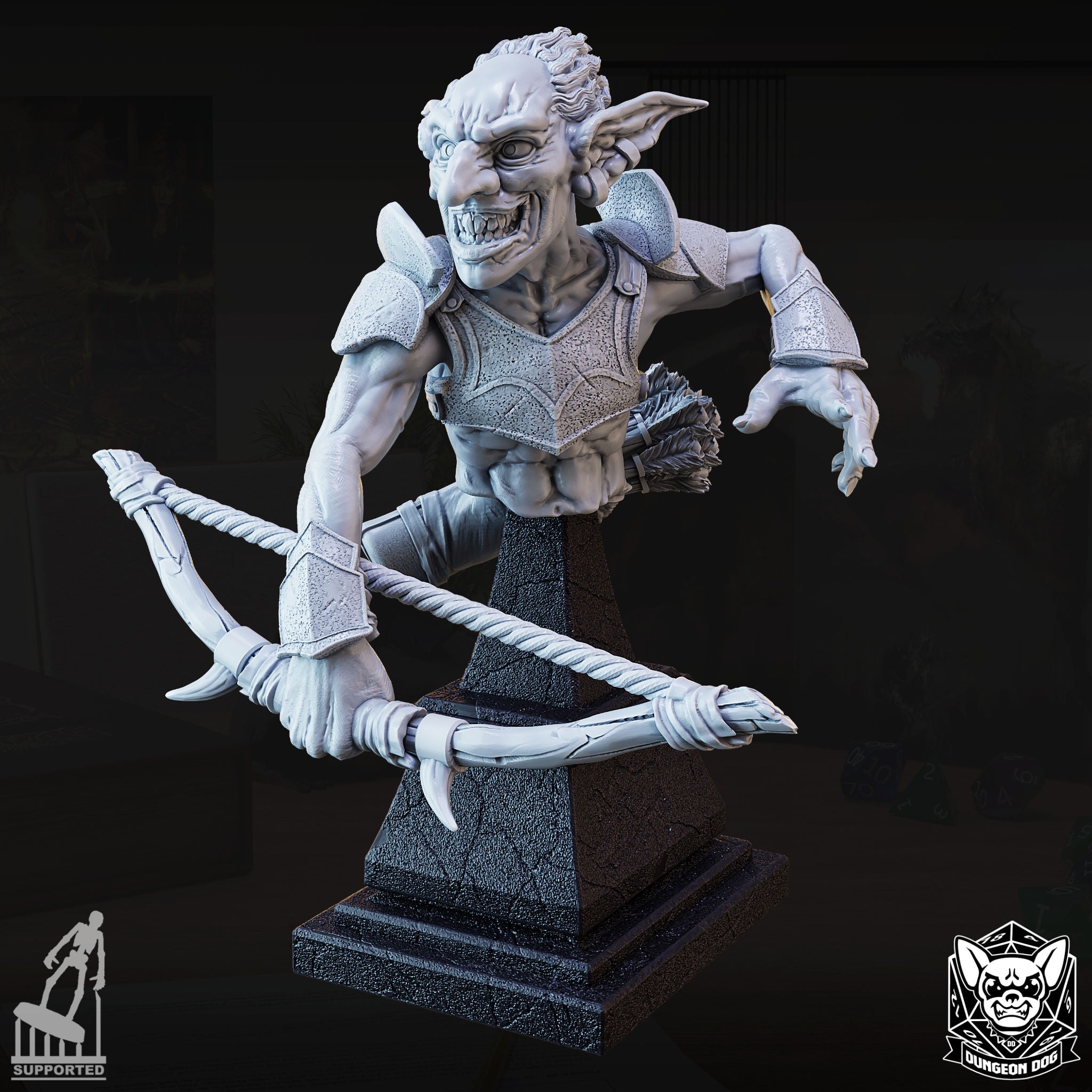 Goblin Archer Bust - Dungeon Dog