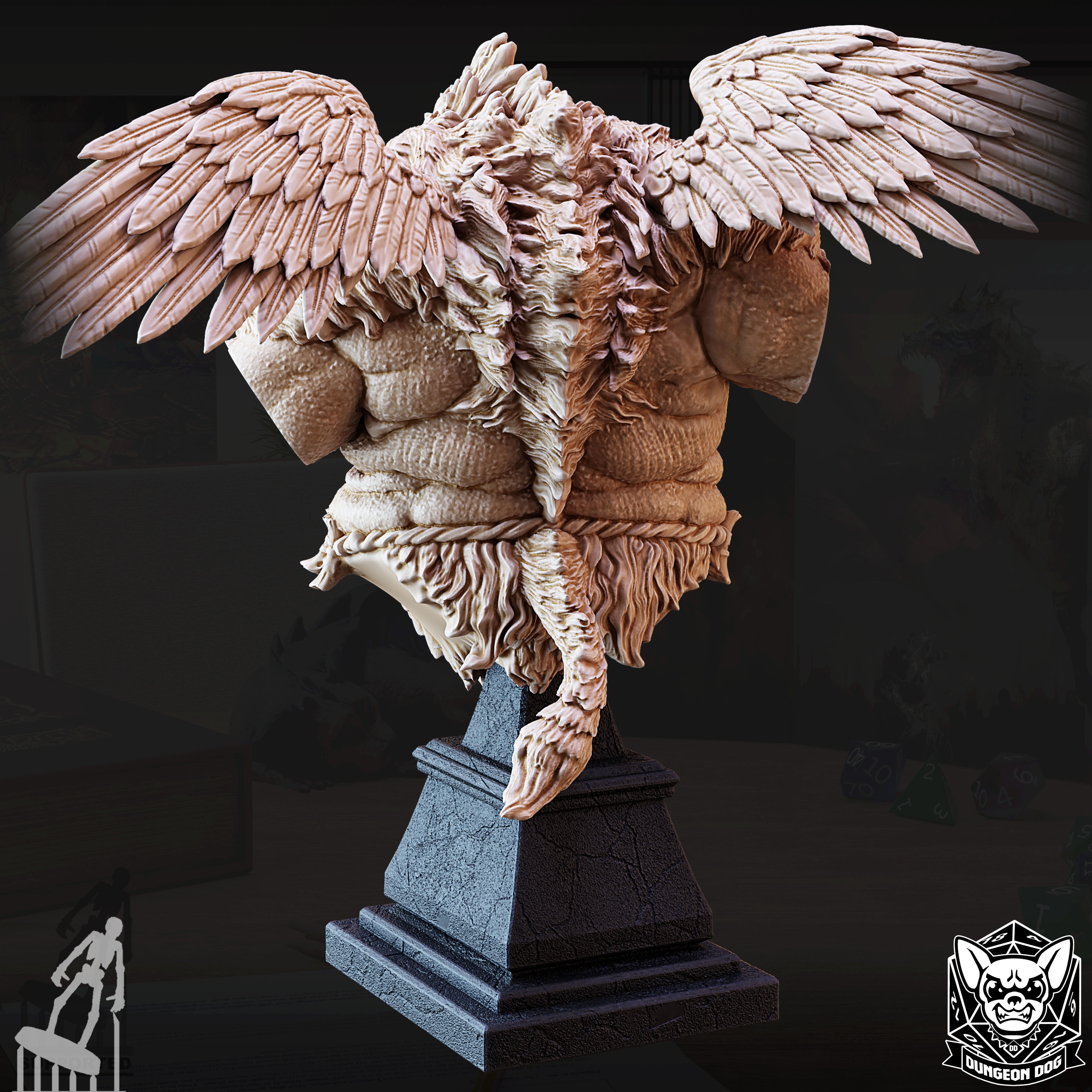 Boar Demon Nalfeshnee Bust - Dungeon Dog