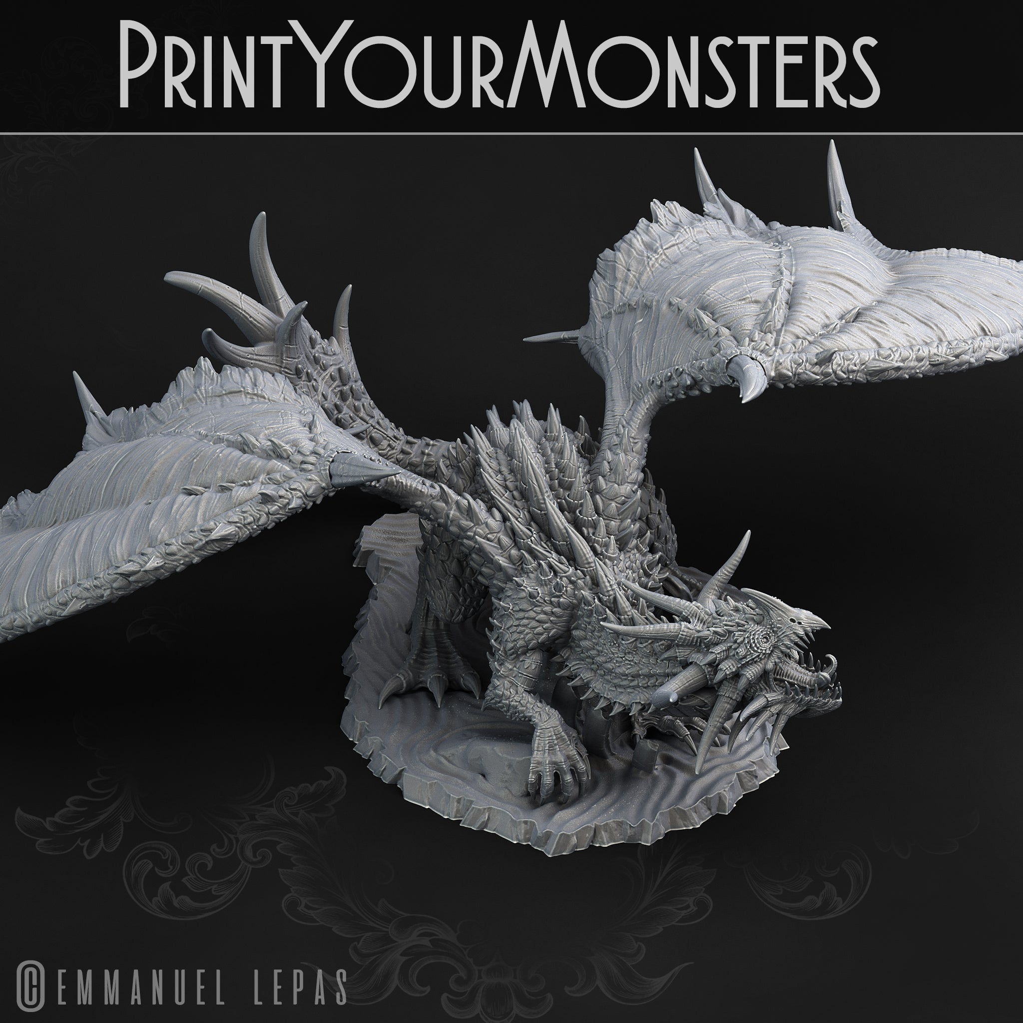 Desert Dragon - Desert Orcs - Print Your Monsters