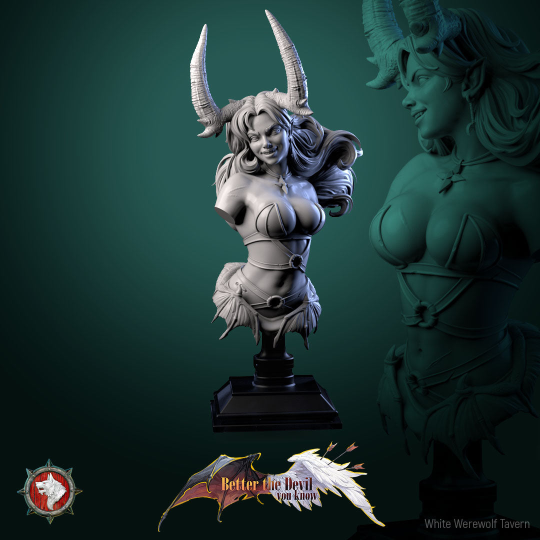 Darkheart Dame - Bust aus der Reihe Better the Devil you know von White Werewolf Tavern