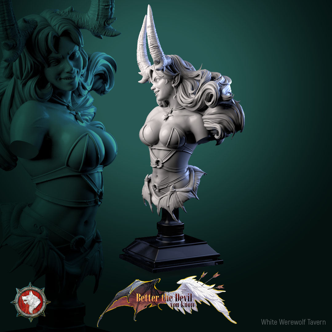 Darkheart Dame - Bust aus der Reihe Better the Devil you know von White Werewolf Tavern