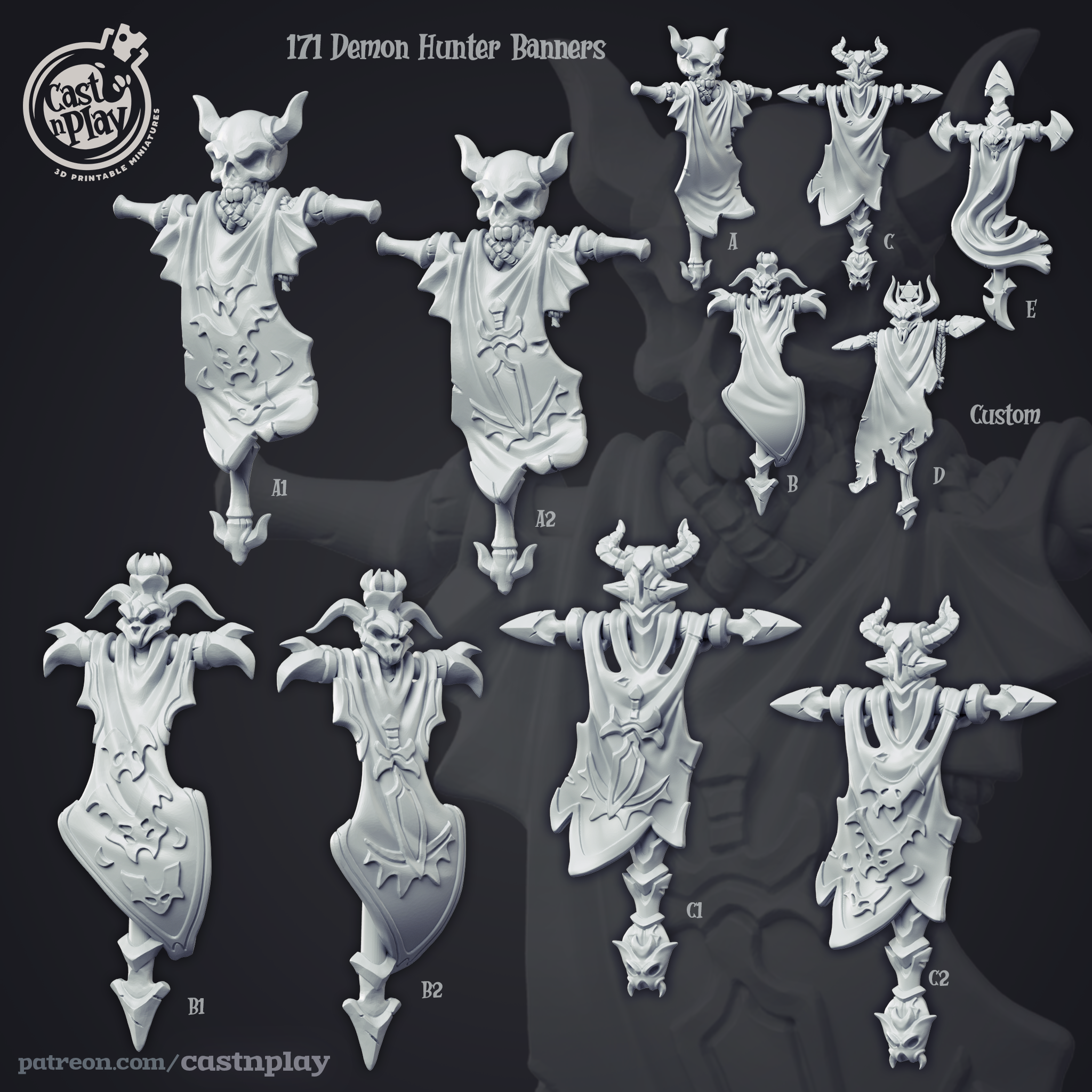 Demon Hunter Banners - aus der Reihe Demon Hunters von Cast n Play
