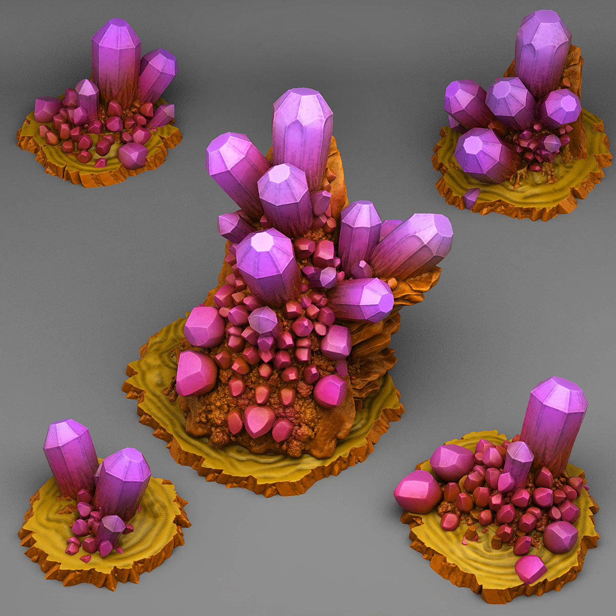 Desert Crystals - Plants & Rocks Sep - Print Your Monsters