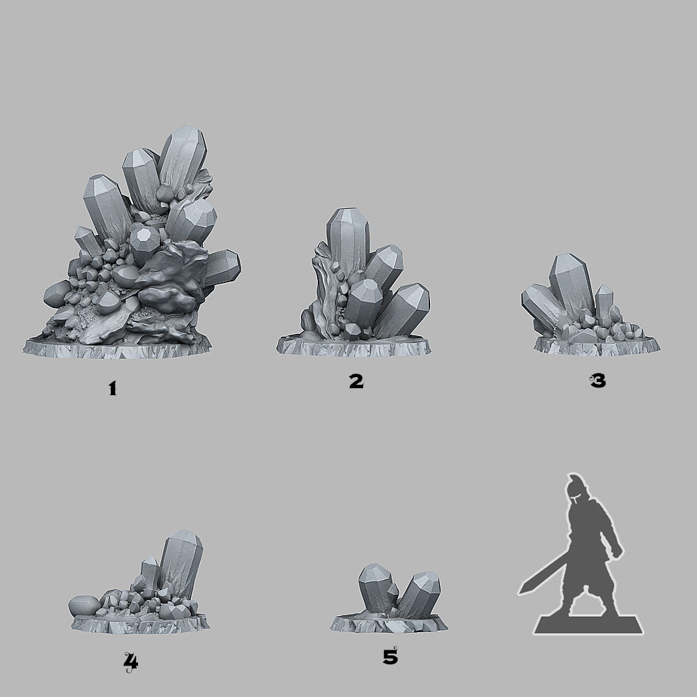 Desert Crystals - Plants & Rocks Sep - Print Your Monsters
