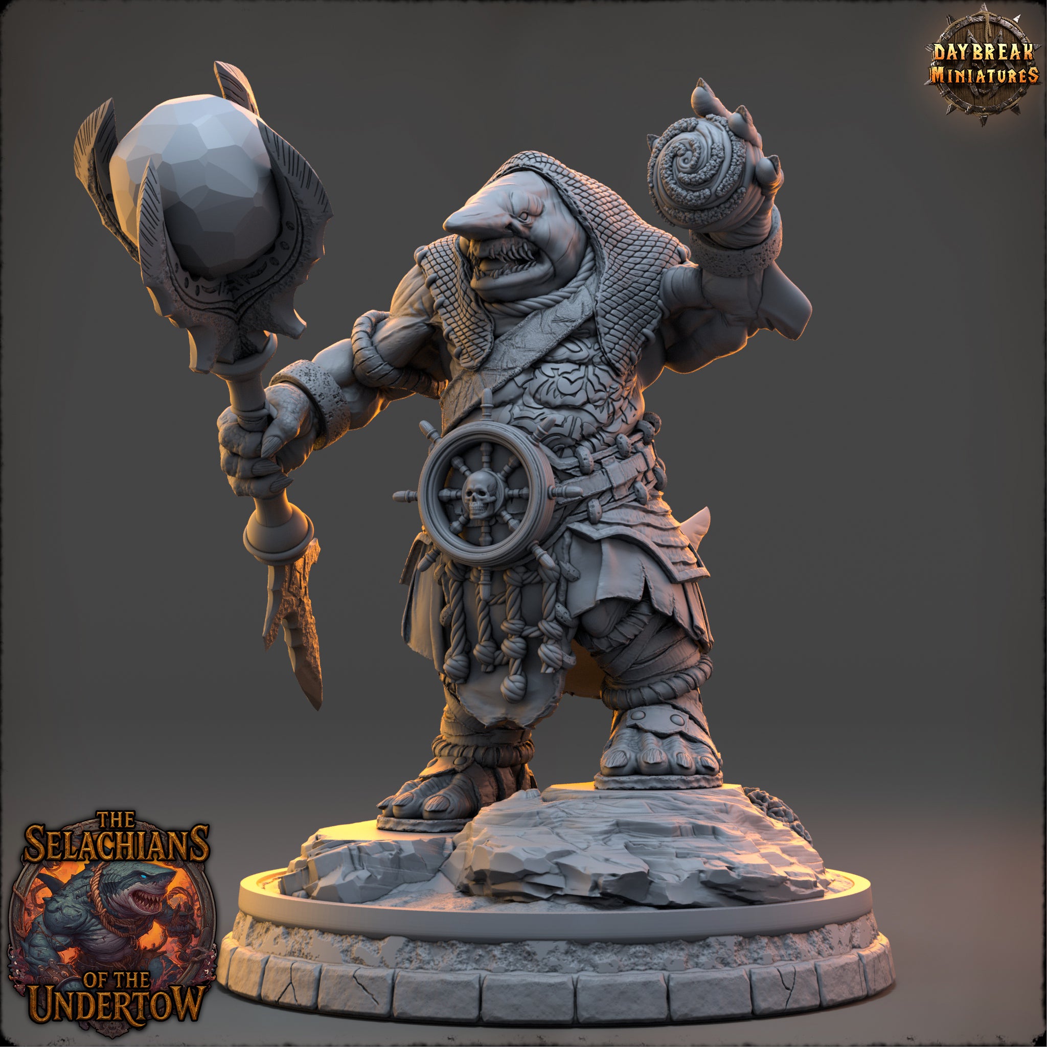 Sharkfolk - aus der Reihe The Selachians of the Undertow von Daybreak Miniatures