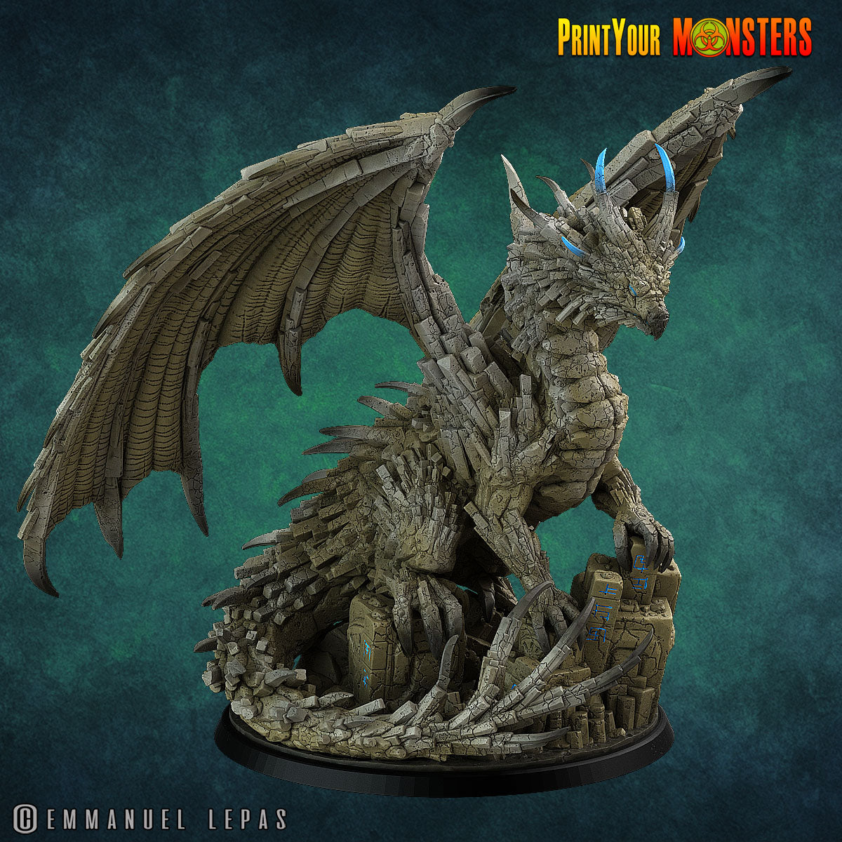 Basalt Dragon - aus der Reihe Basalt Pack von Print Your Monsters