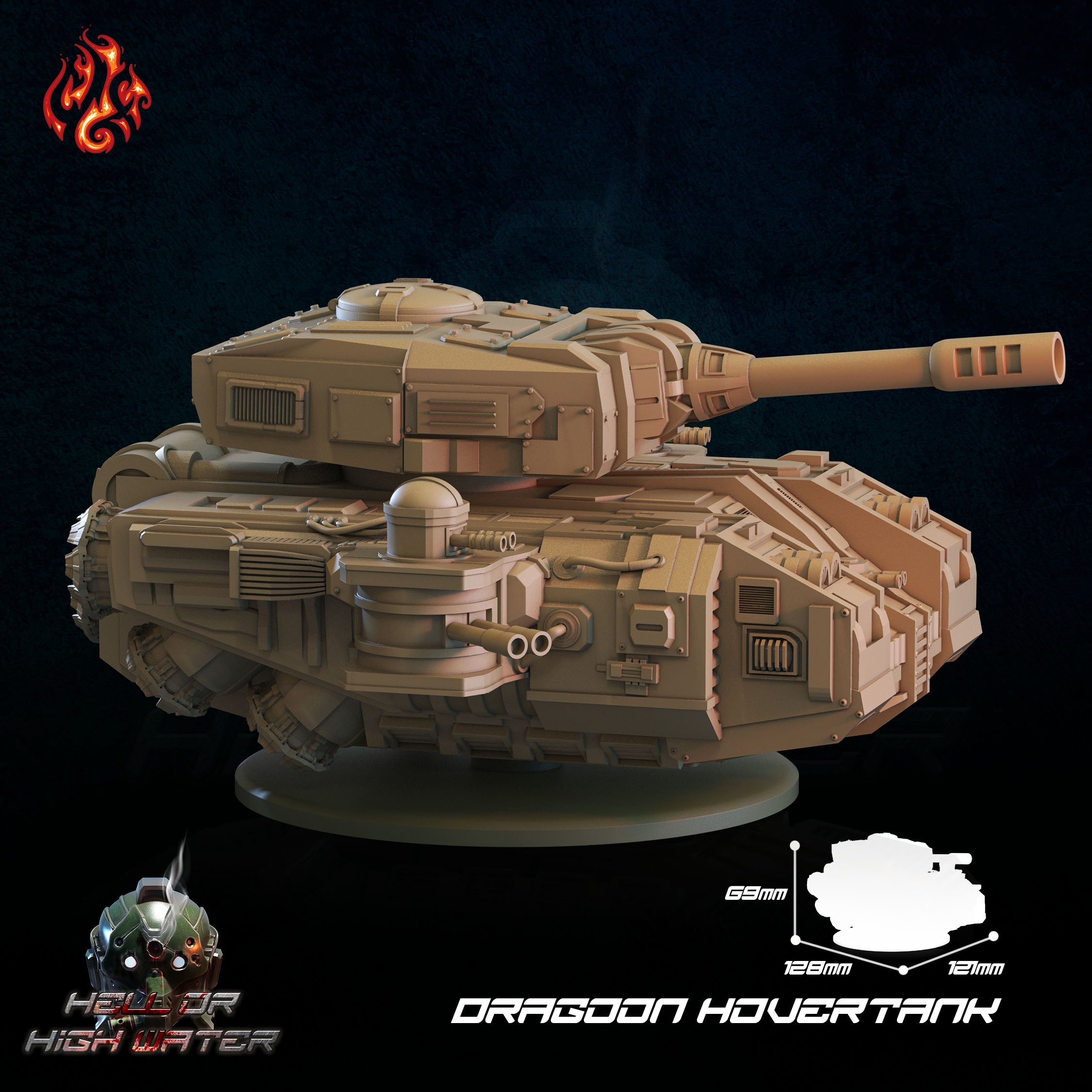 Dragoon Hovertank - aus der Reihe Hell or High Water von Crippled God Foundry