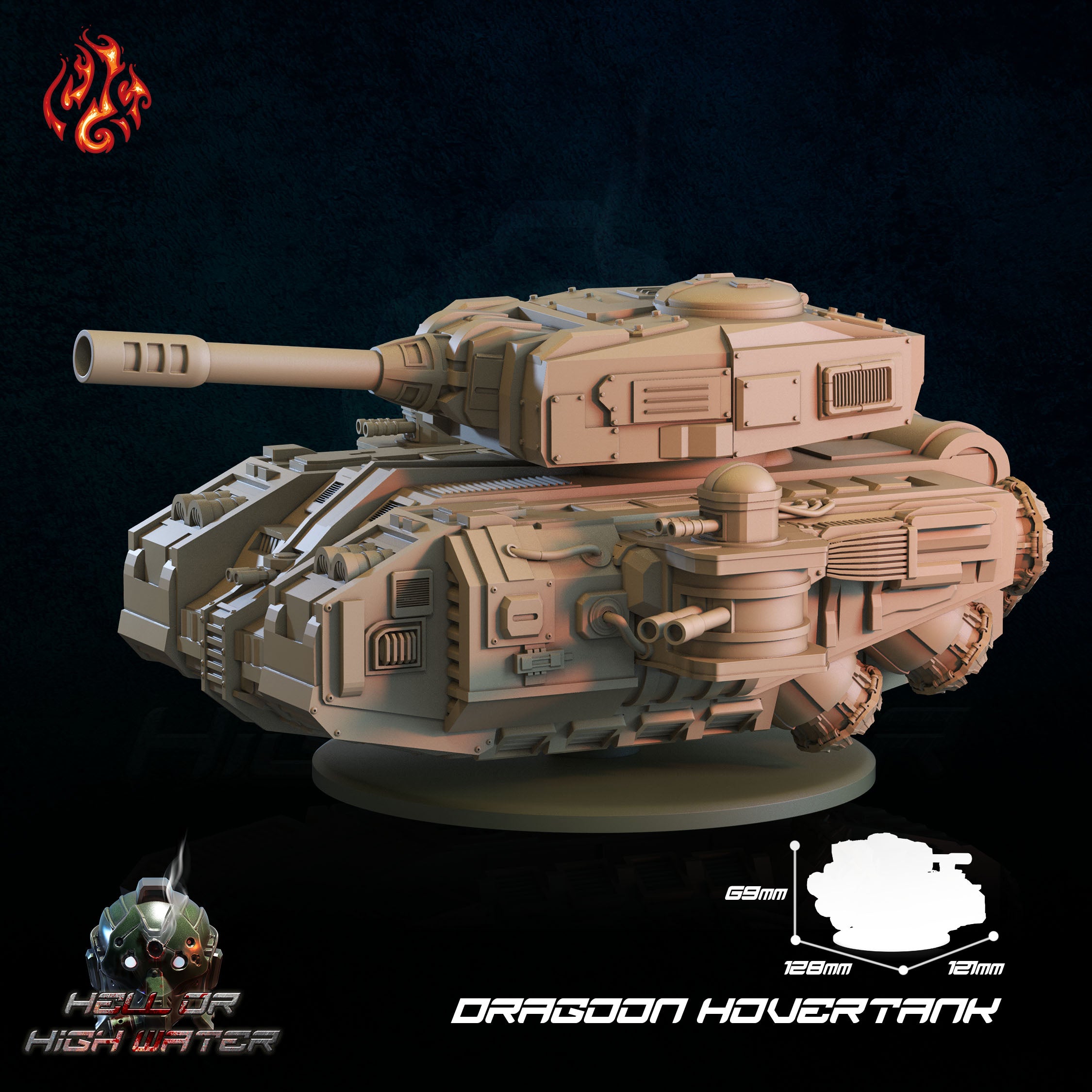 Dragoon Hovertank - aus der Reihe Hell or High Water von Crippled God Foundry