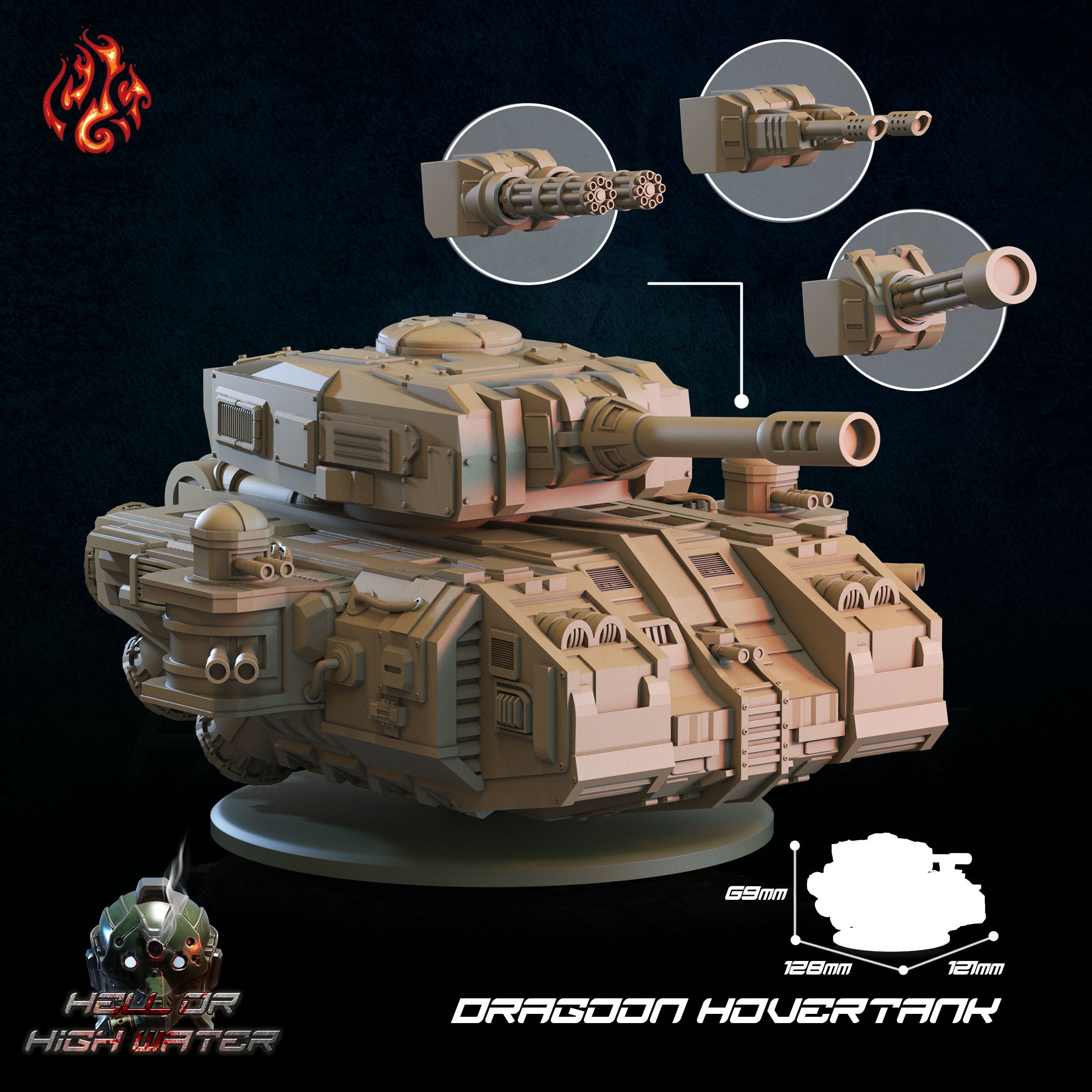 Dragoon Hovertank - aus der Reihe Hell or High Water von Crippled God Foundry