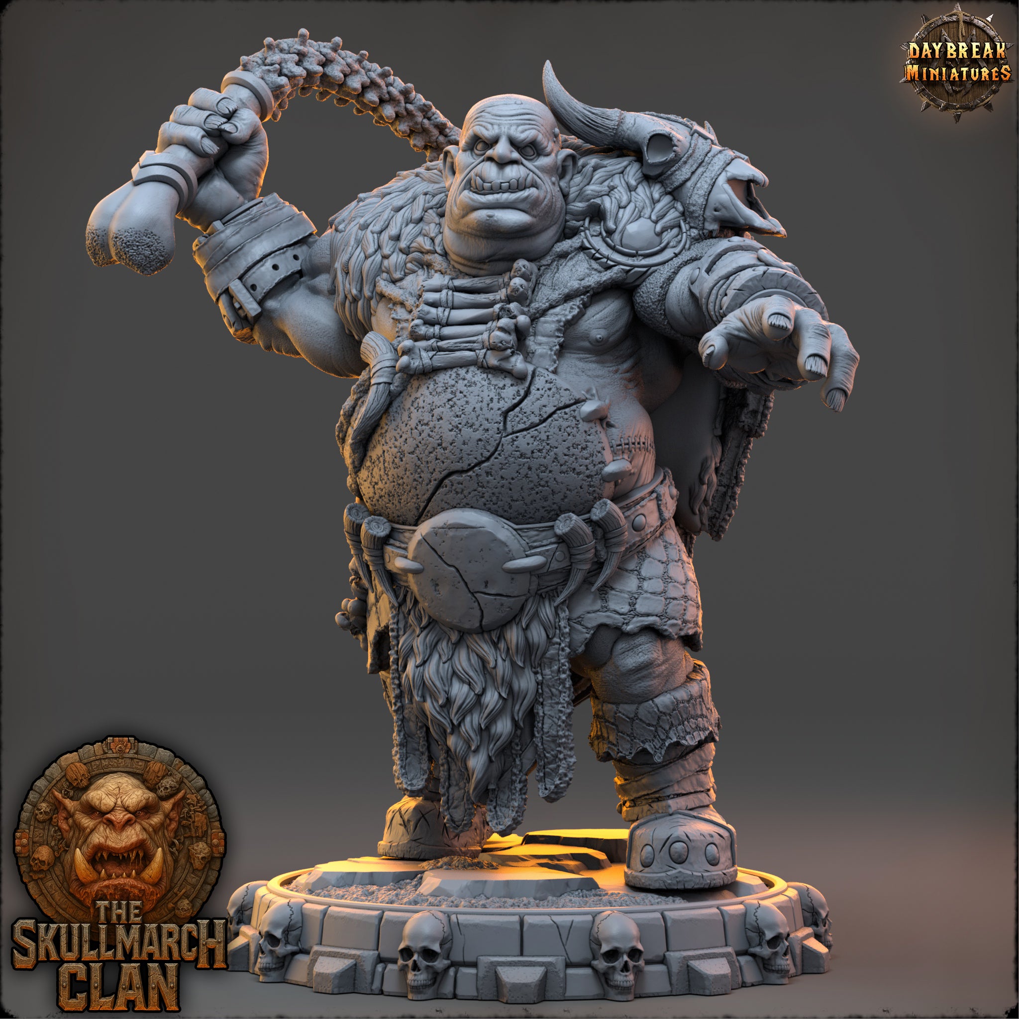 Ogres - de la série Les Ogres Mammouths de la Montagne du Crâne par Daybreak Miniatures