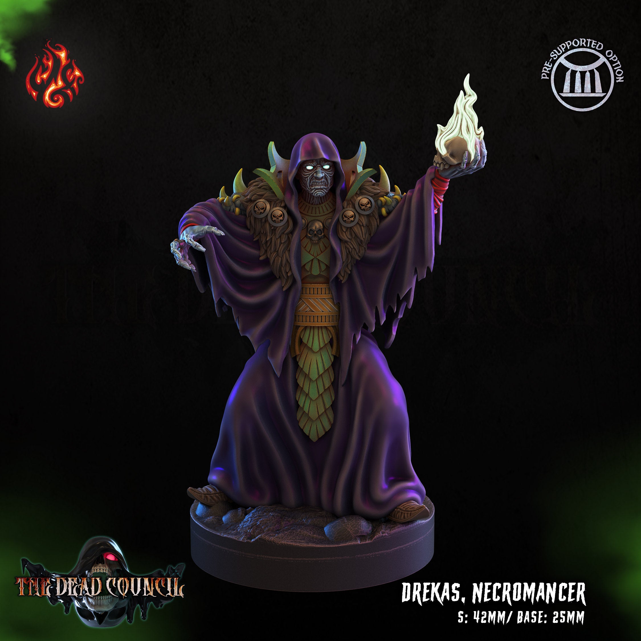 Drekas Necromancer - aus der Reihe The Dead Council von Crippled God Foundry
