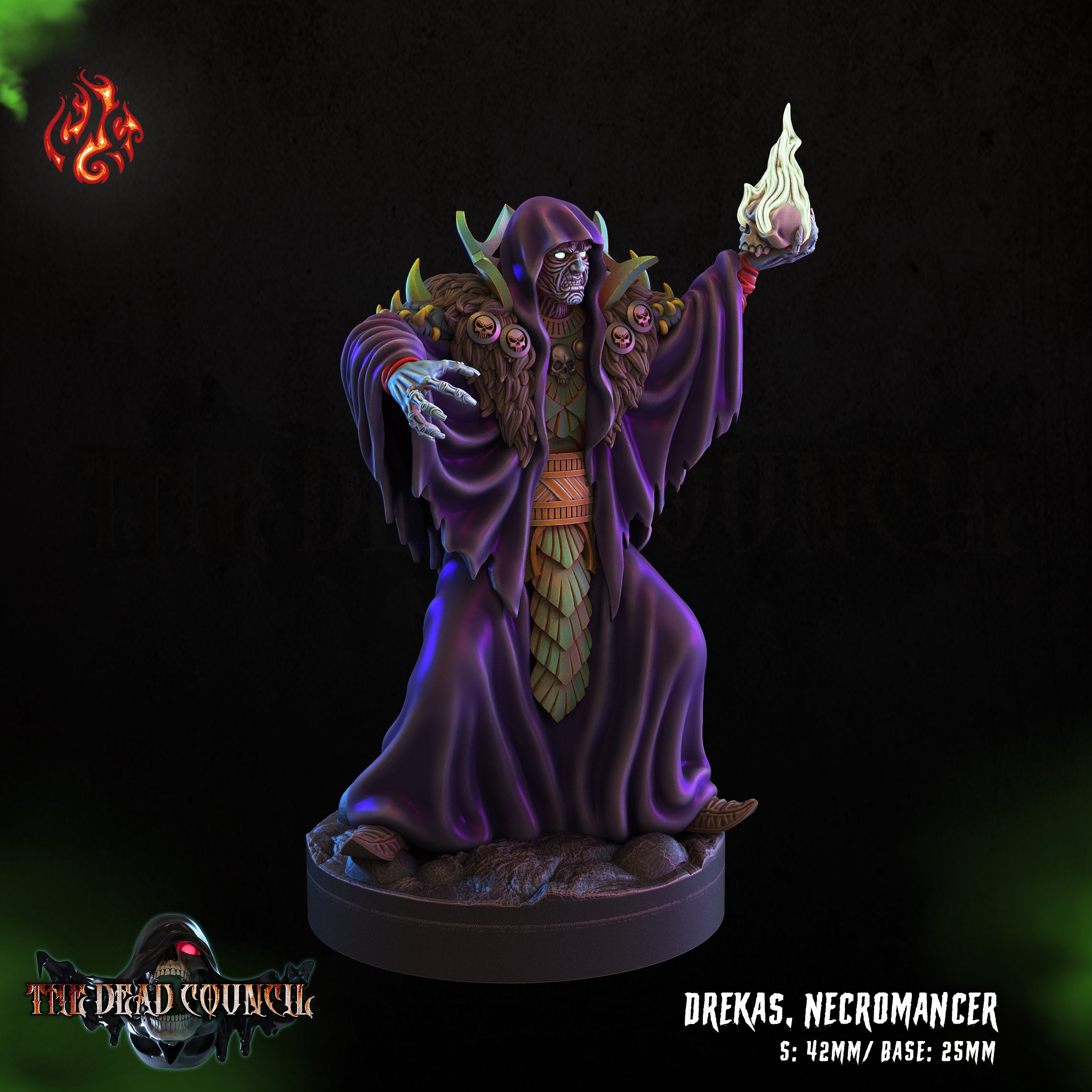 Drekas Necromancer - aus der Reihe The Dead Council von Crippled God Foundry