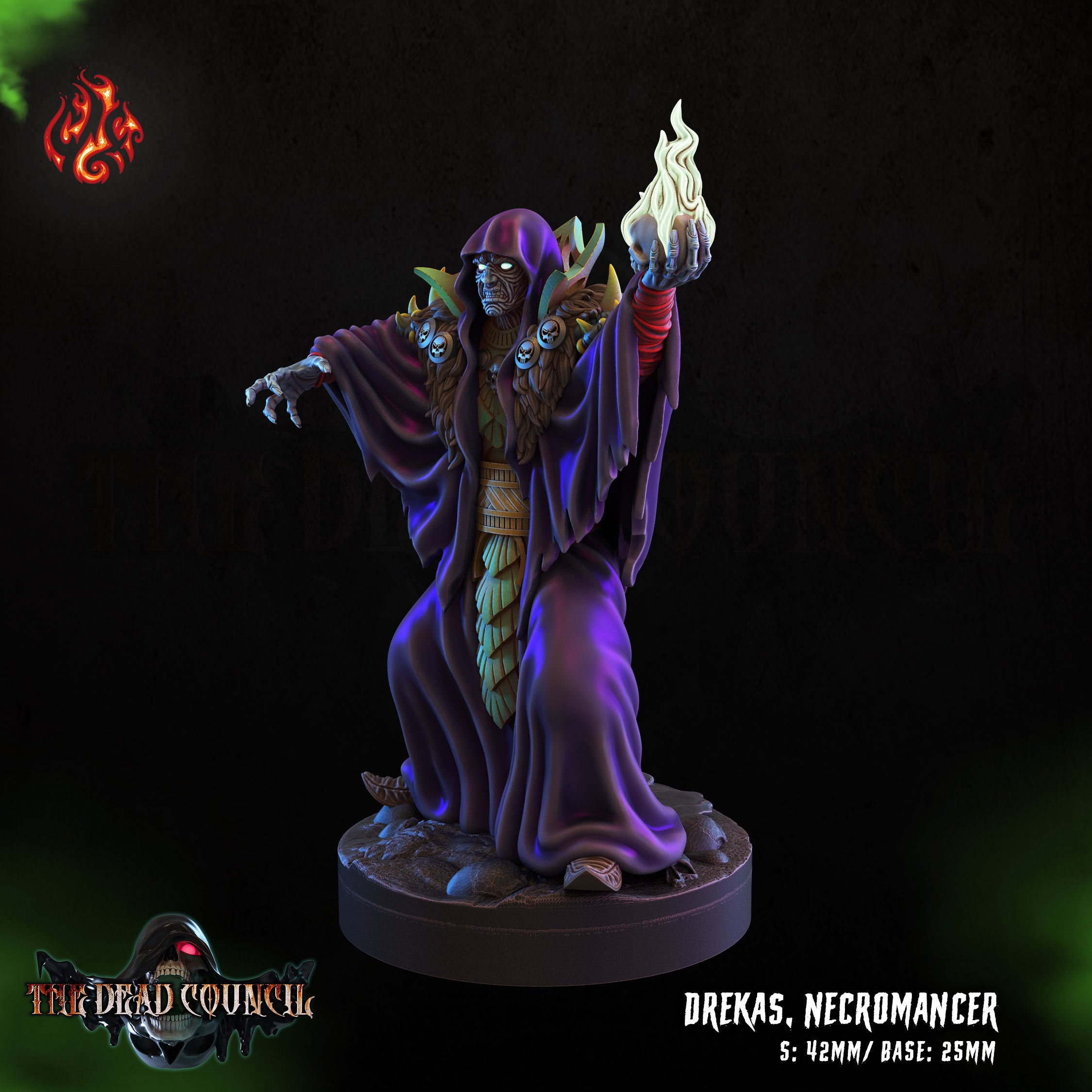 Drekas Necromancer - aus der Reihe The Dead Council von Crippled God Foundry