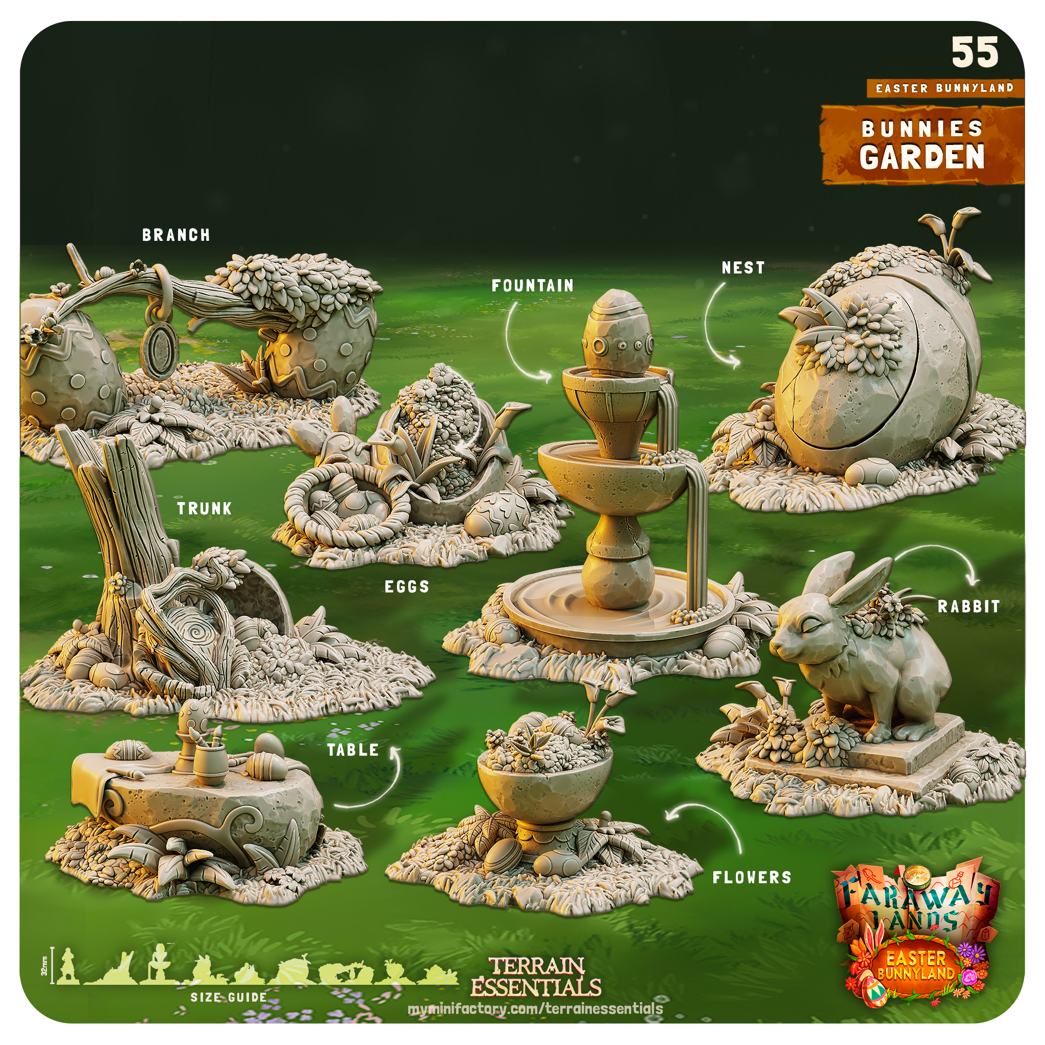 Easter Bunnyland - from Terrain Essentials by Cast n Play