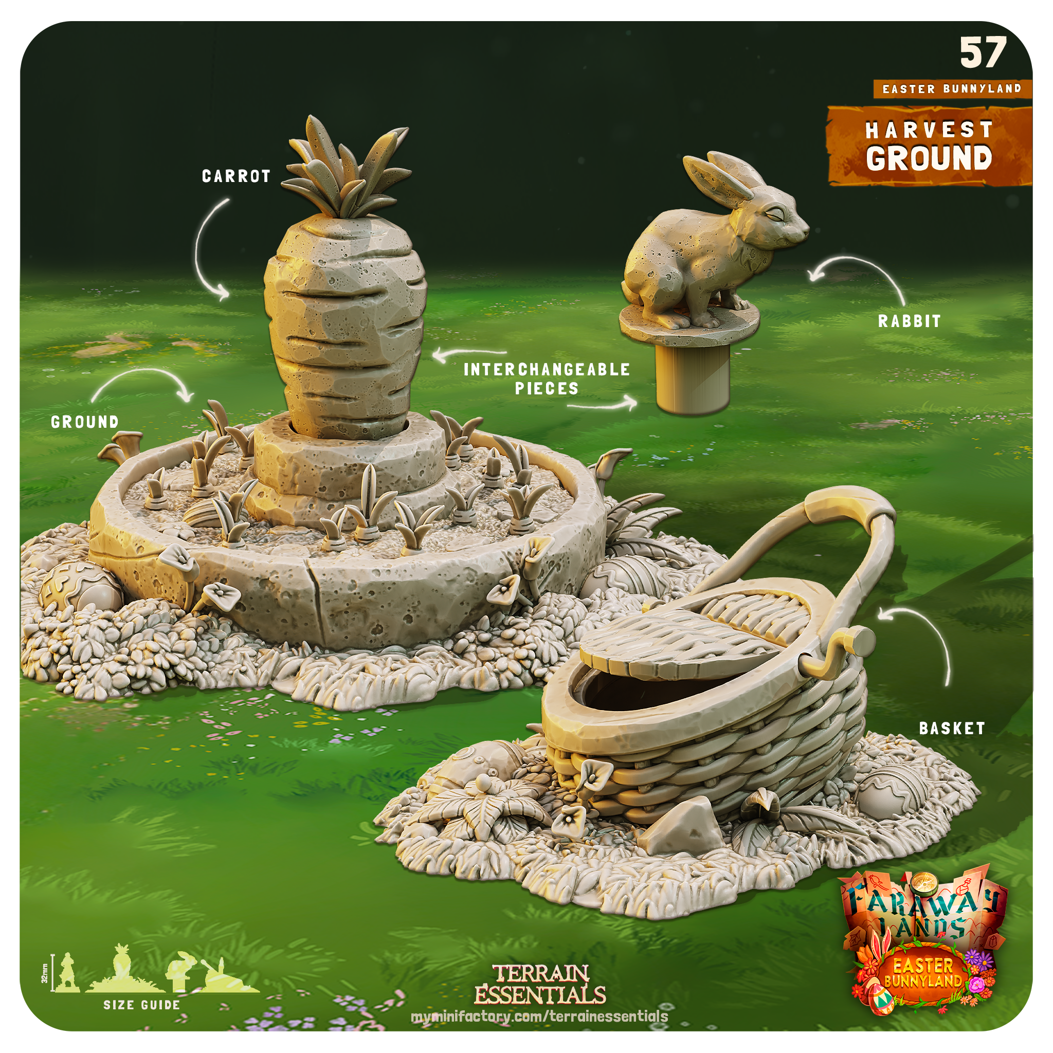 Easter Bunnyland - from Terrain Essentials by Cast n Play