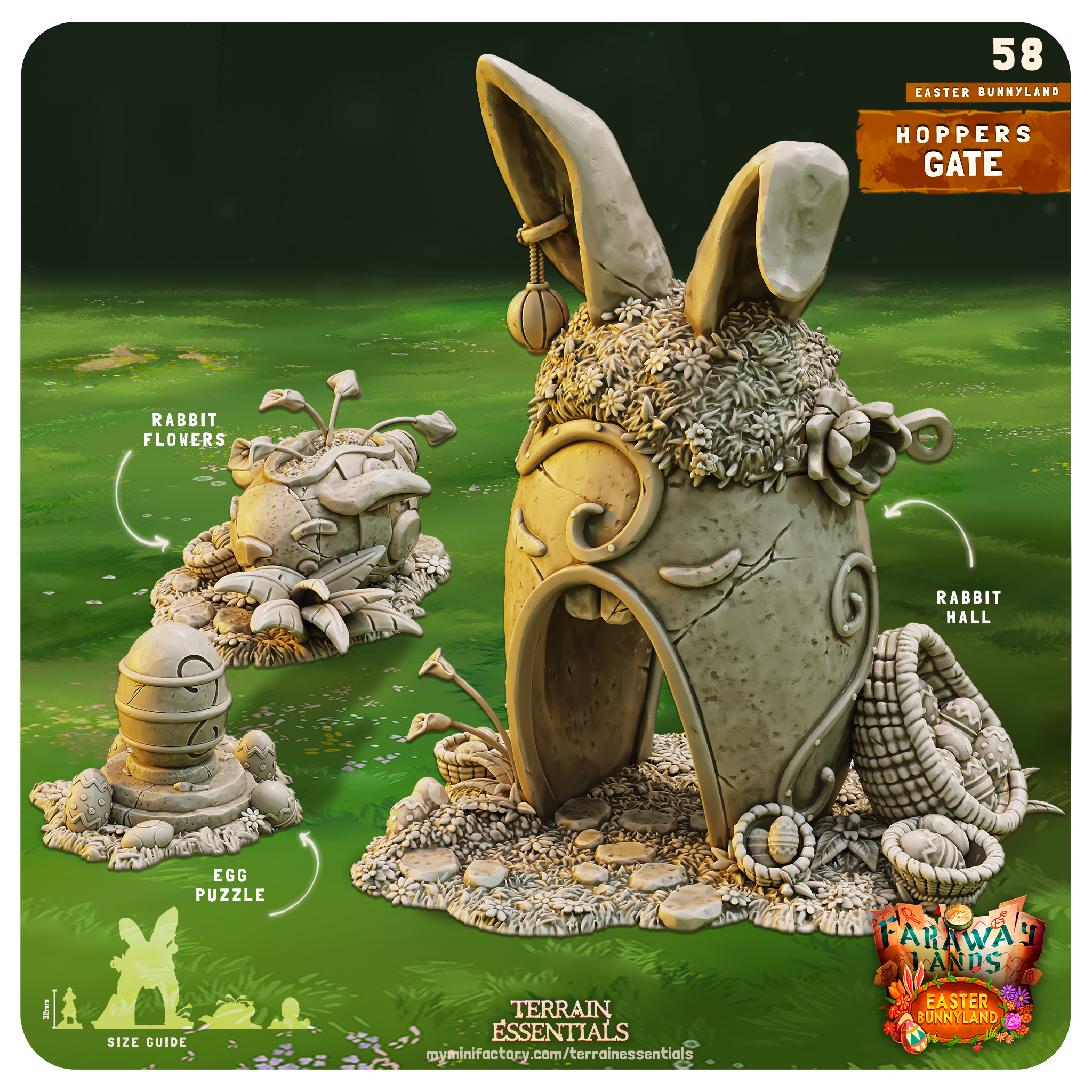 Easter Bunnyland - from Terrain Essentials by Cast n Play
