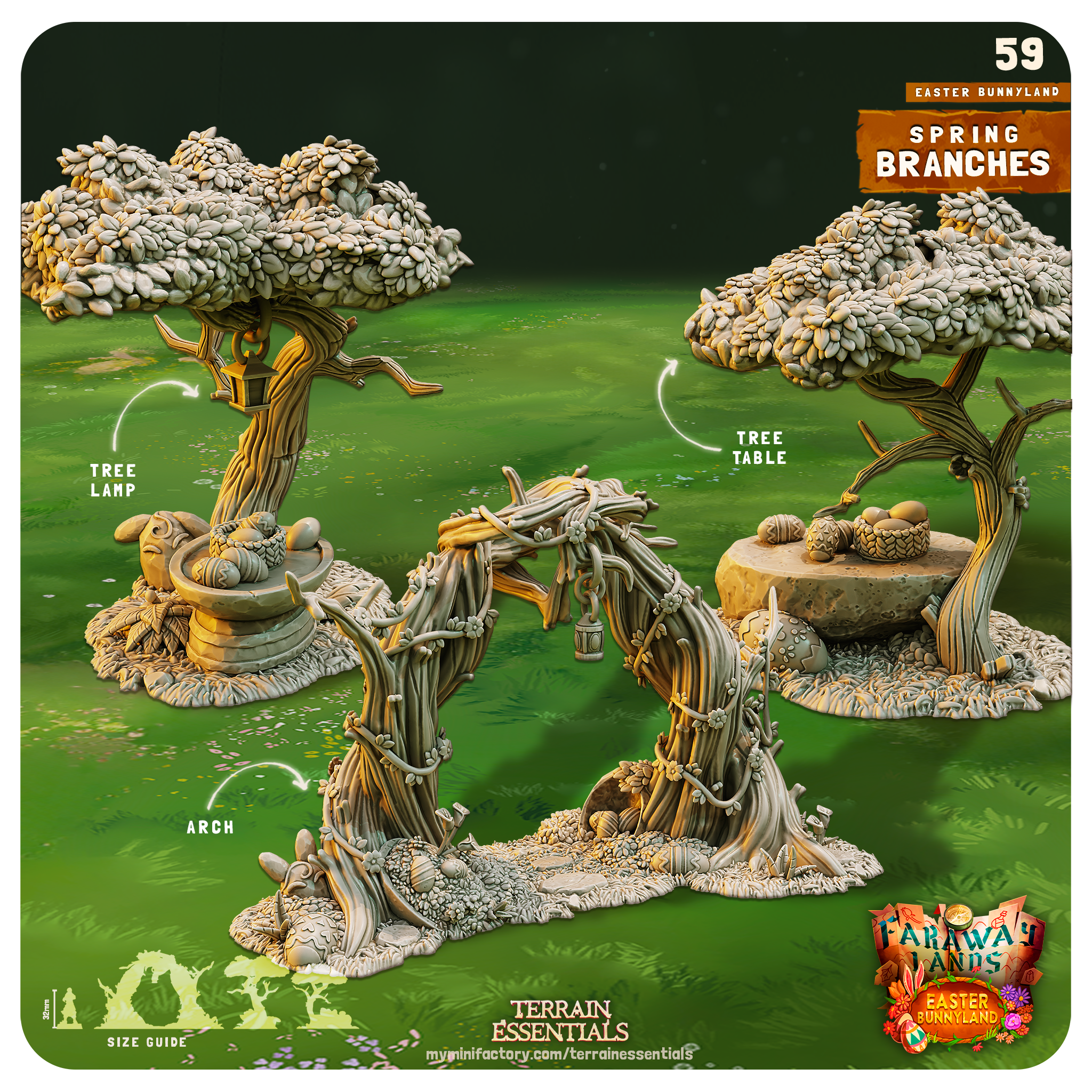 Easter Bunnyland - from Terrain Essentials by Cast n Play