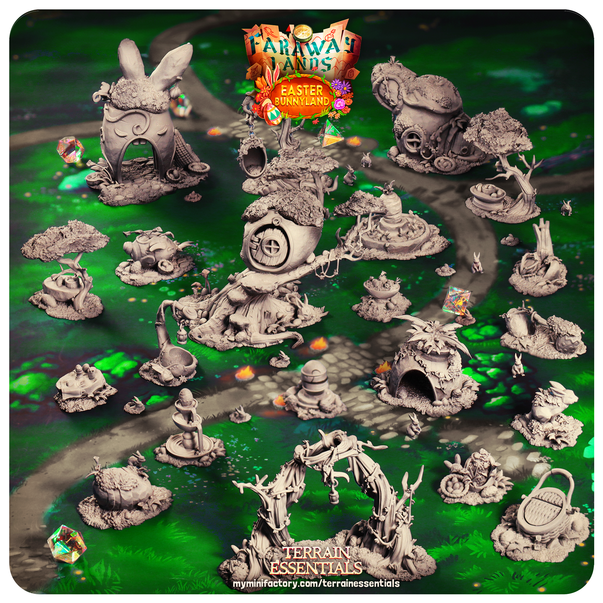 Easter Bunnyland - from Terrain Essentials by Cast n Play