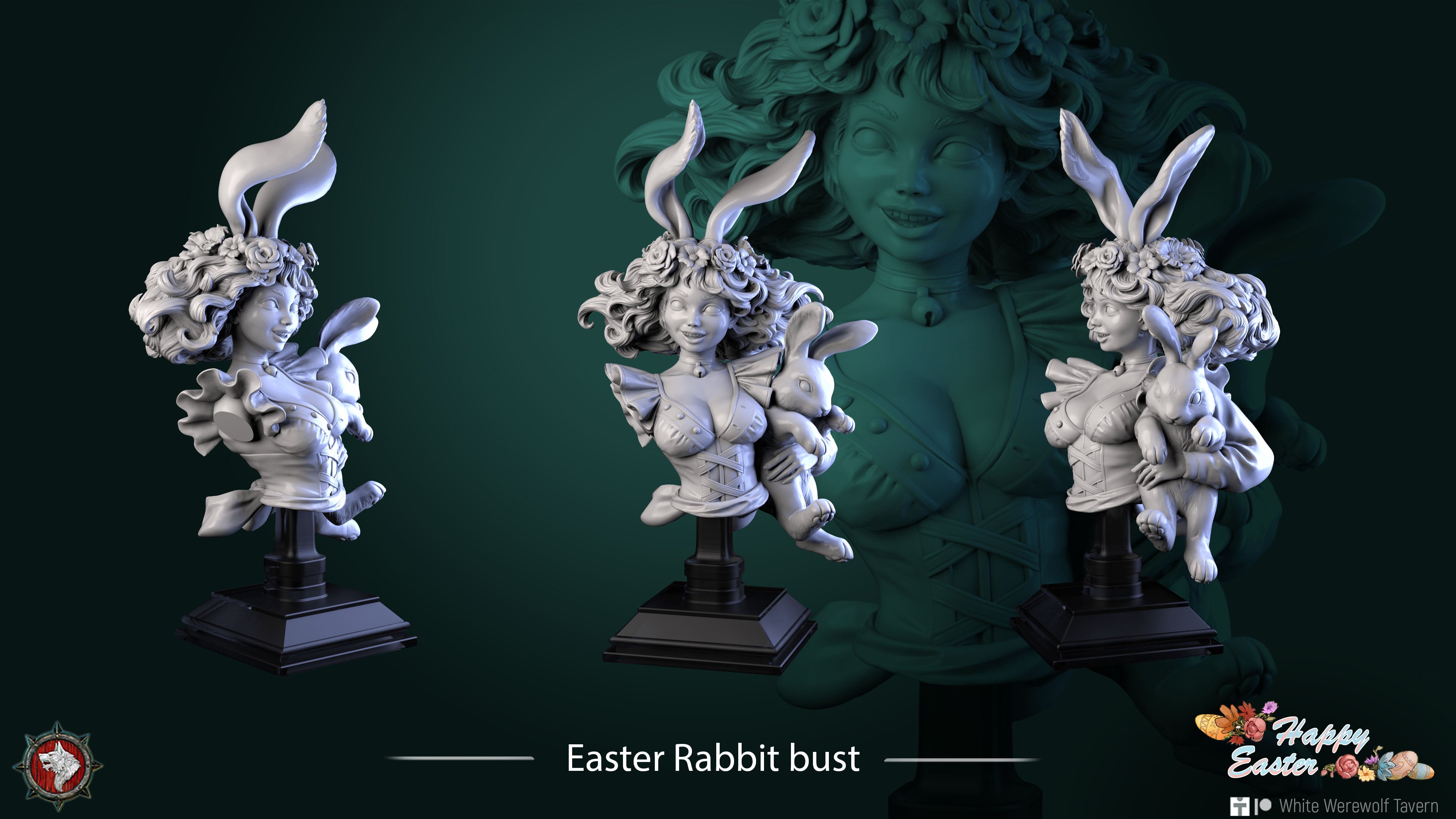 Easter Rabbit - Bust aus der Reihe Happy Easter von White Werewolf Tavern