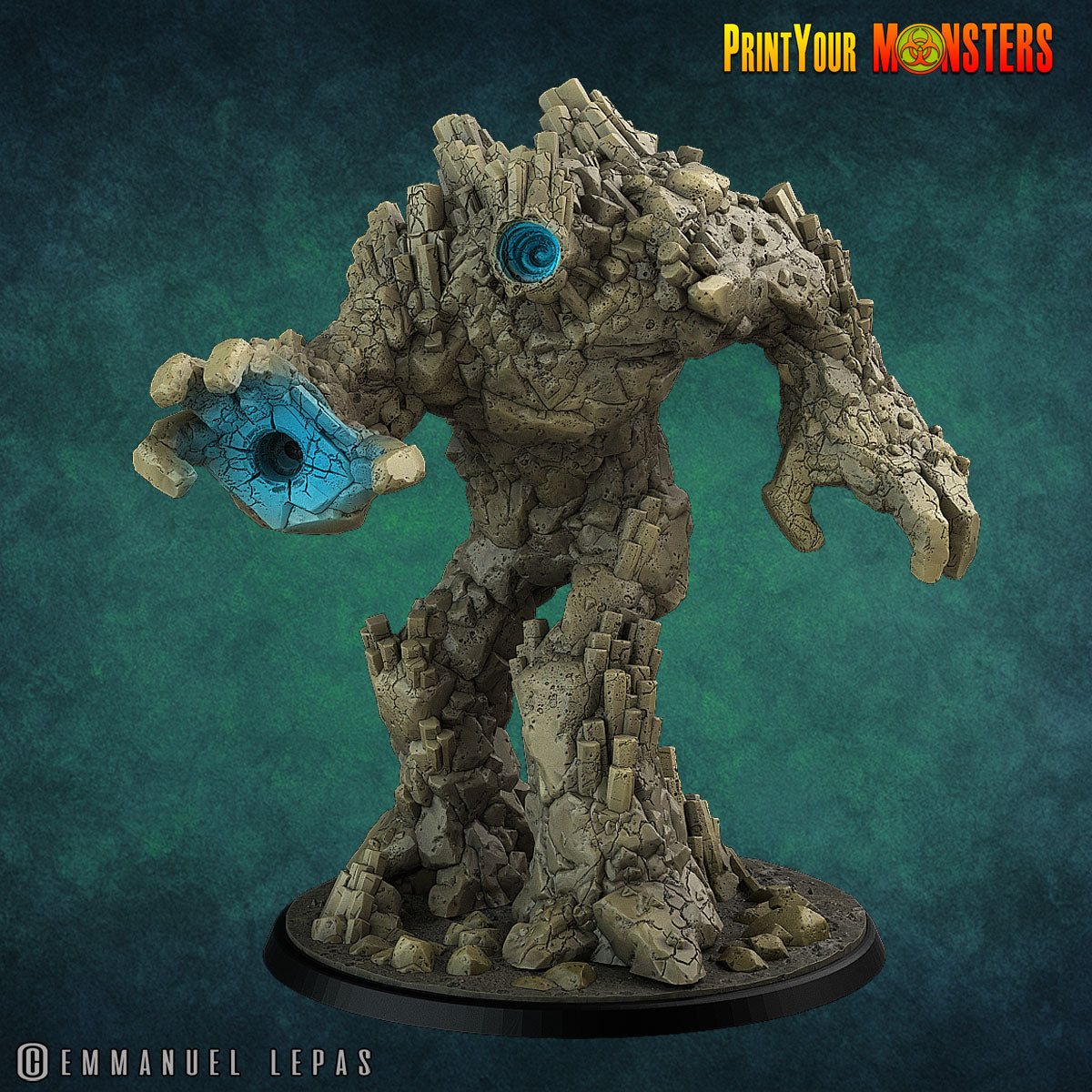 Basalt Earth Elemental - aus der Reihe Basalt Pack von Print Your Monsters