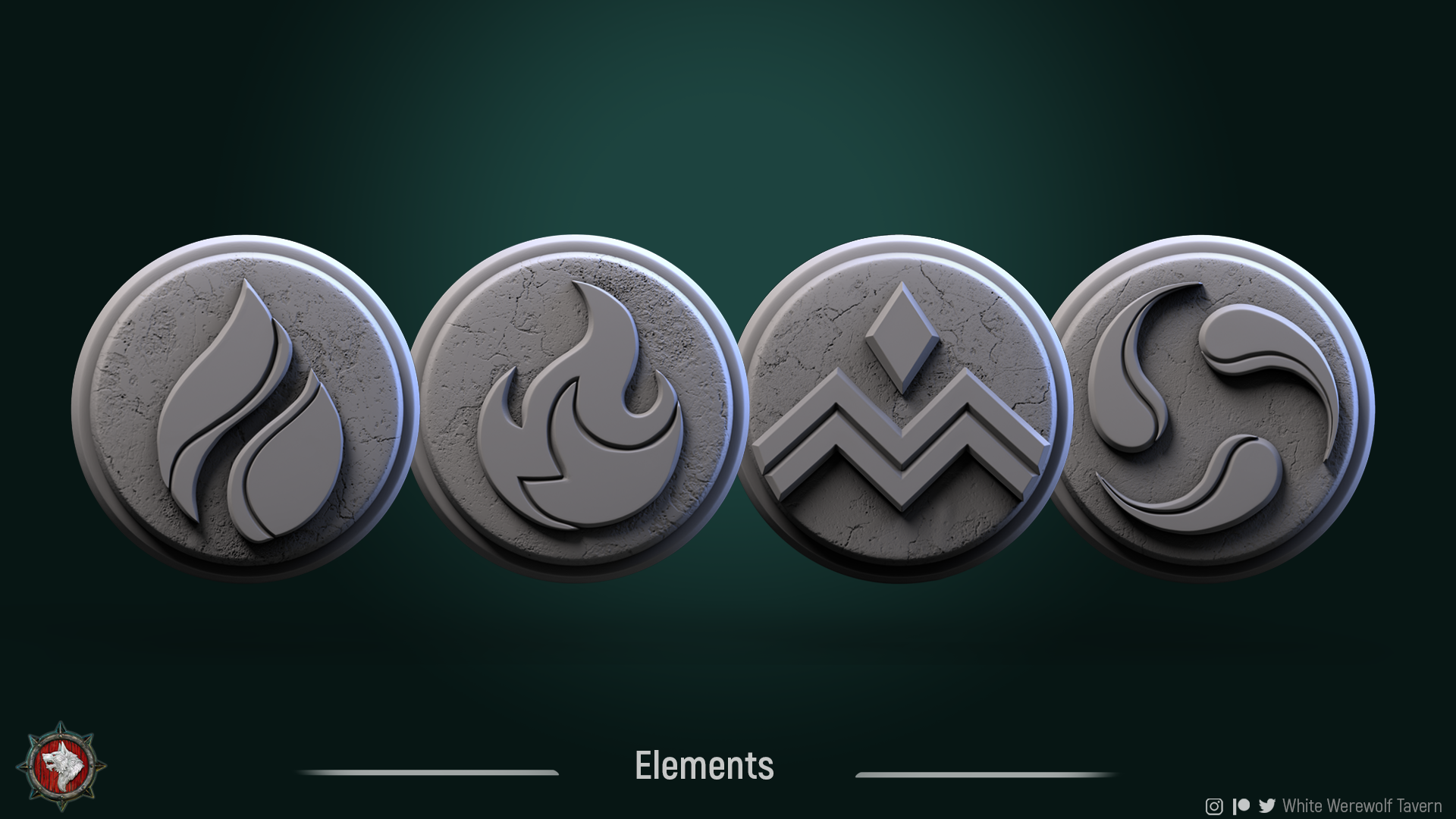 Elemental Bases - aus der Reihe 4 Elements von White Werewolf Tavern