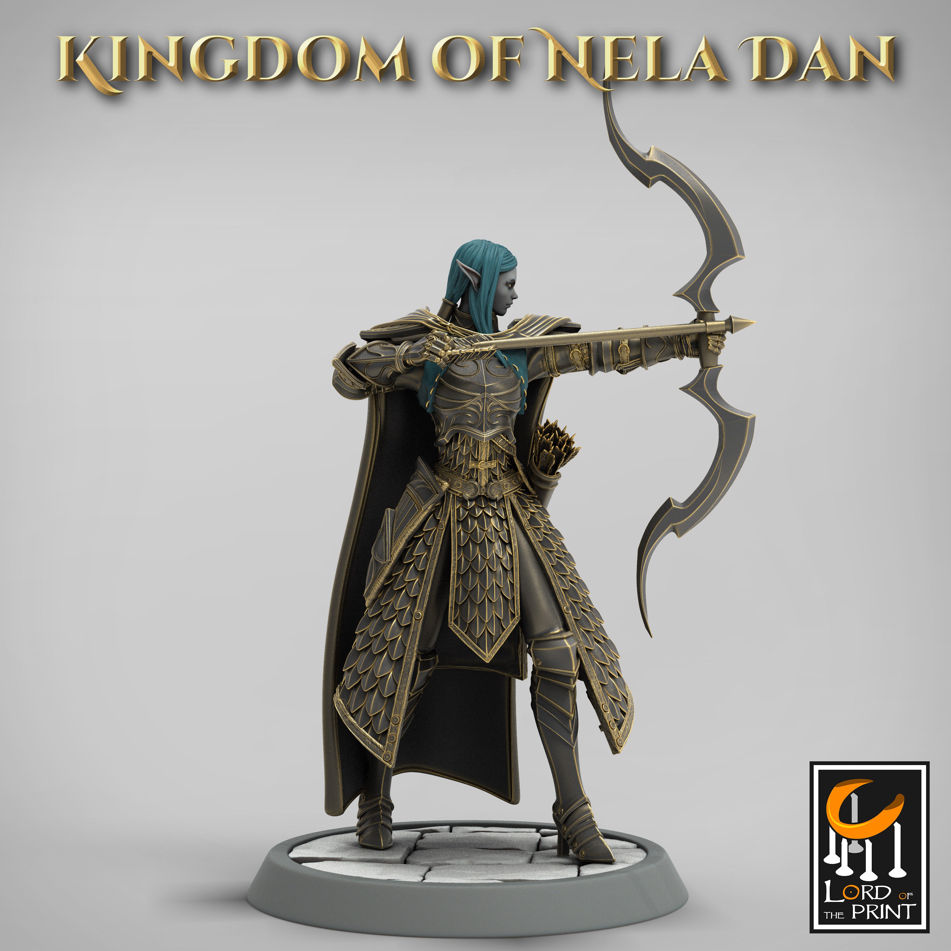 Elf Archer - aus der Reihe Kingdom of Nela Dan von Rescale Miniatures