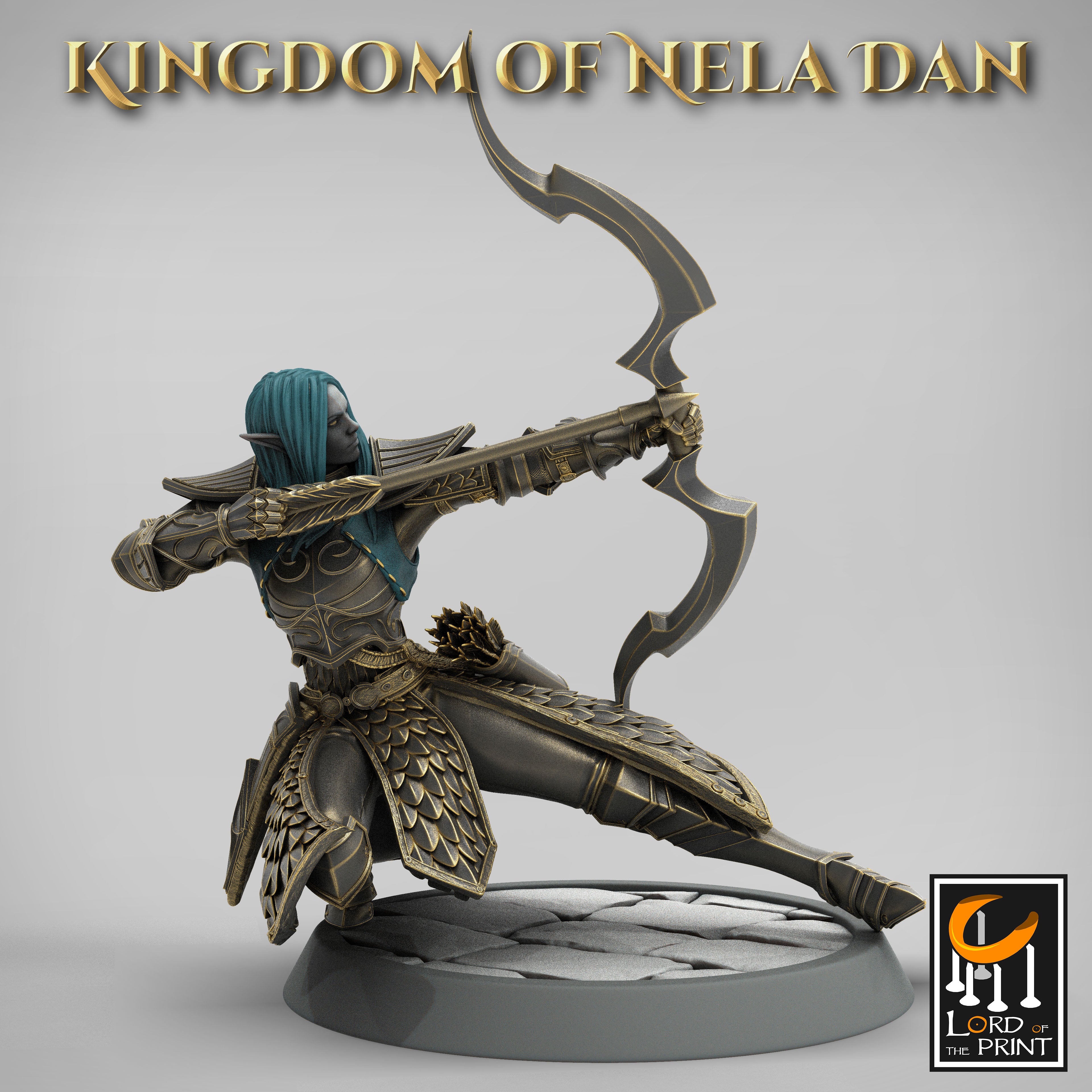 Elf Archer - aus der Reihe Kingdom of Nela Dan von Rescale Miniatures