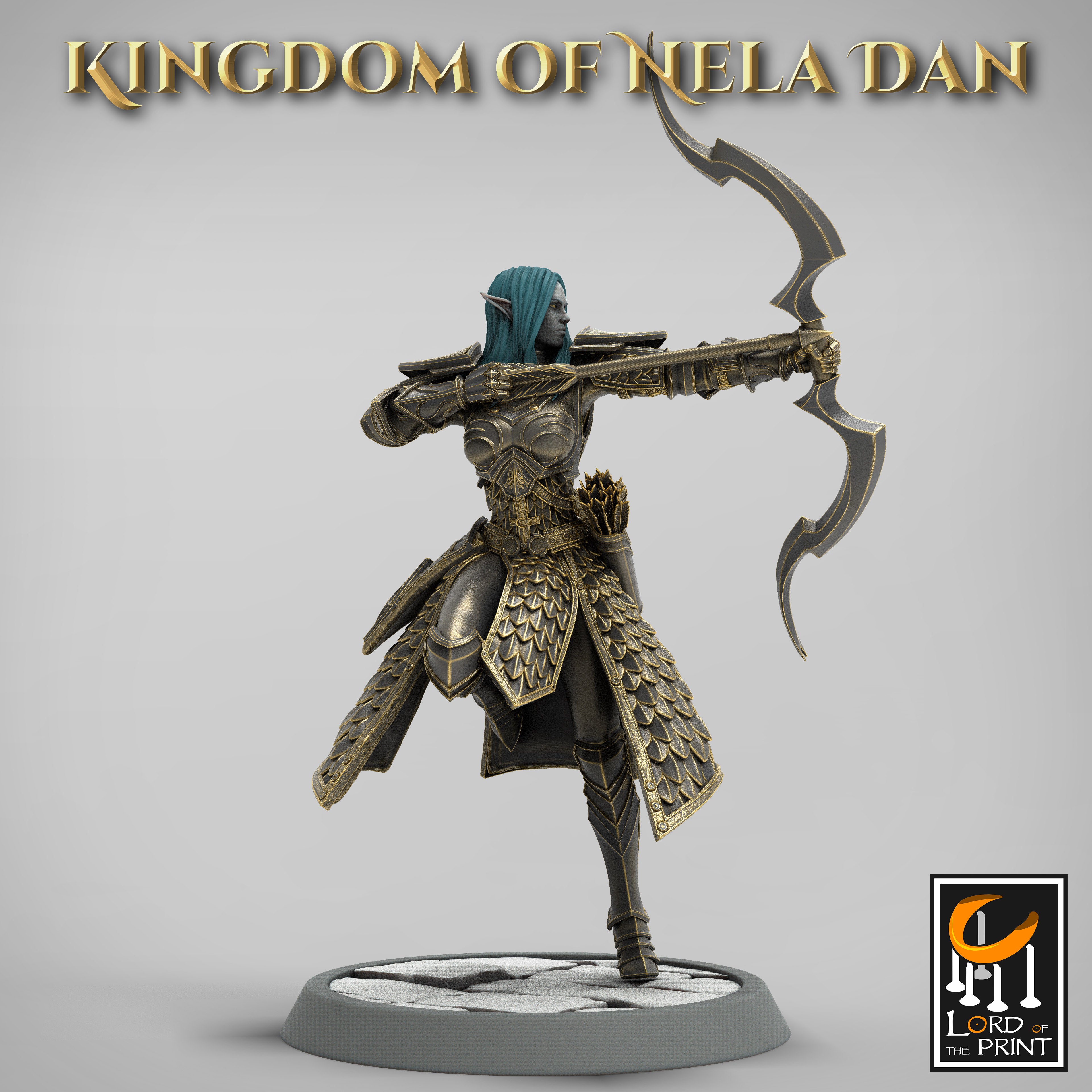 Elf Archer - aus der Reihe Kingdom of Nela Dan von Rescale Miniatures