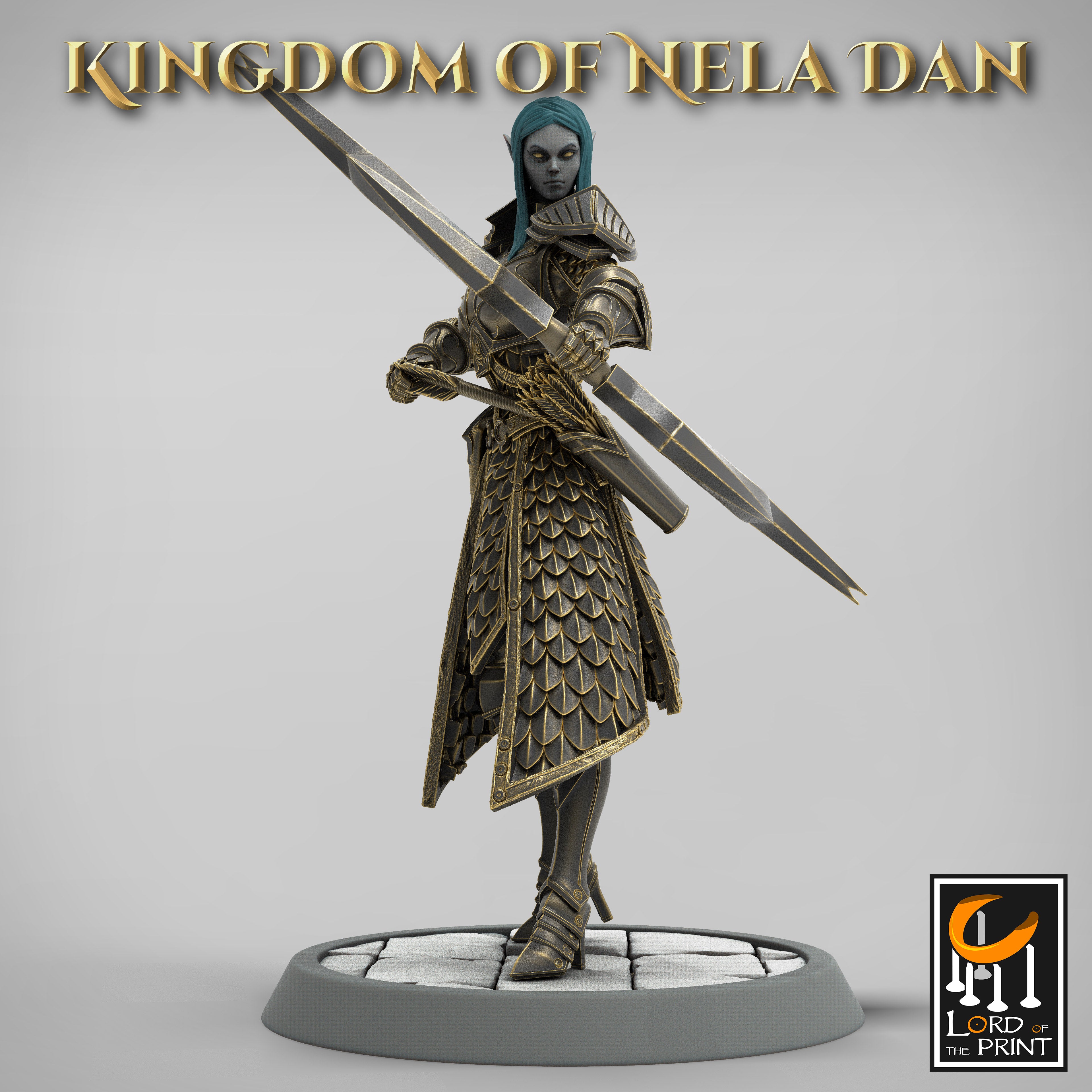 Elf Archer - aus der Reihe Kingdom of Nela Dan von Rescale Miniatures