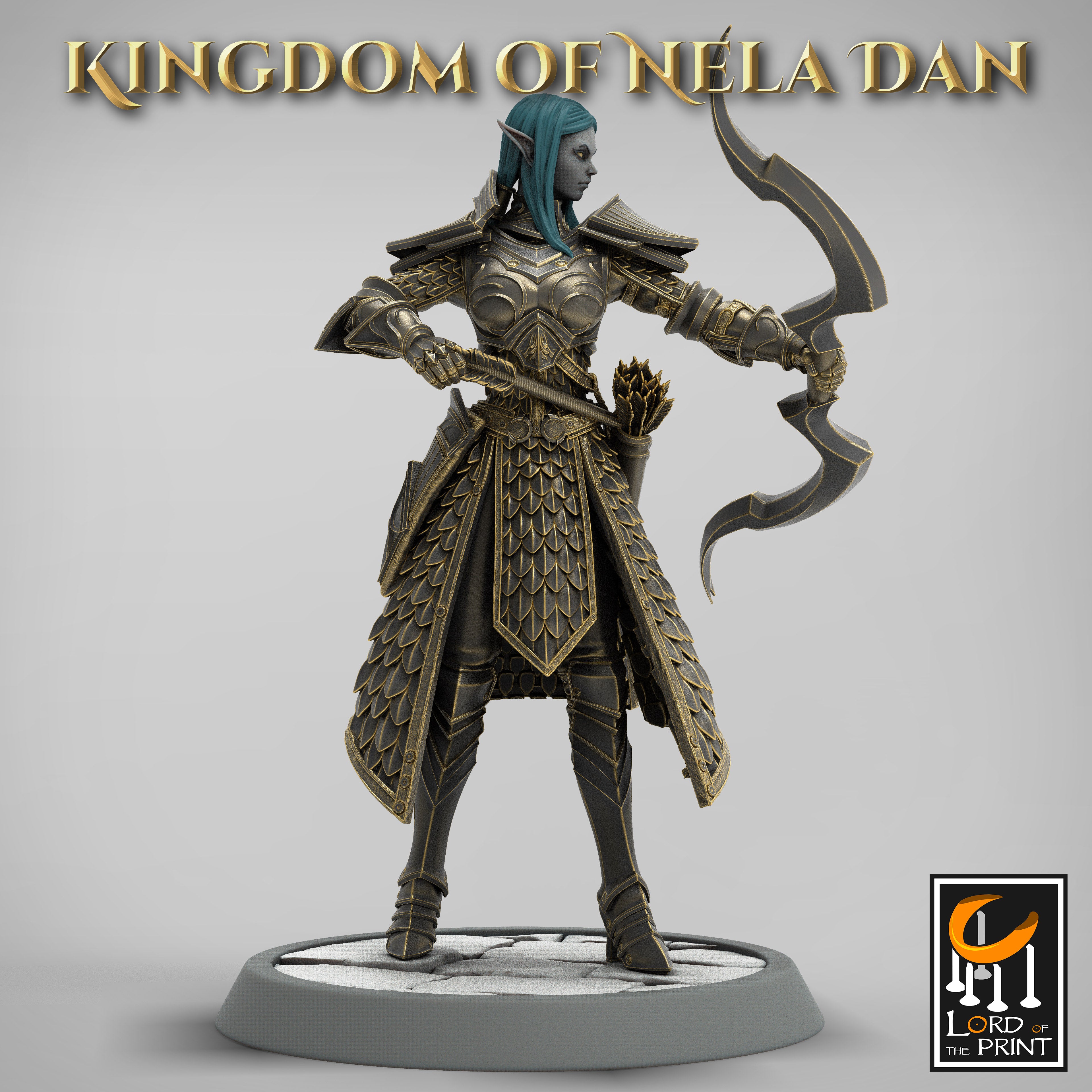 Elf Archer - aus der Reihe Kingdom of Nela Dan von Rescale Miniatures