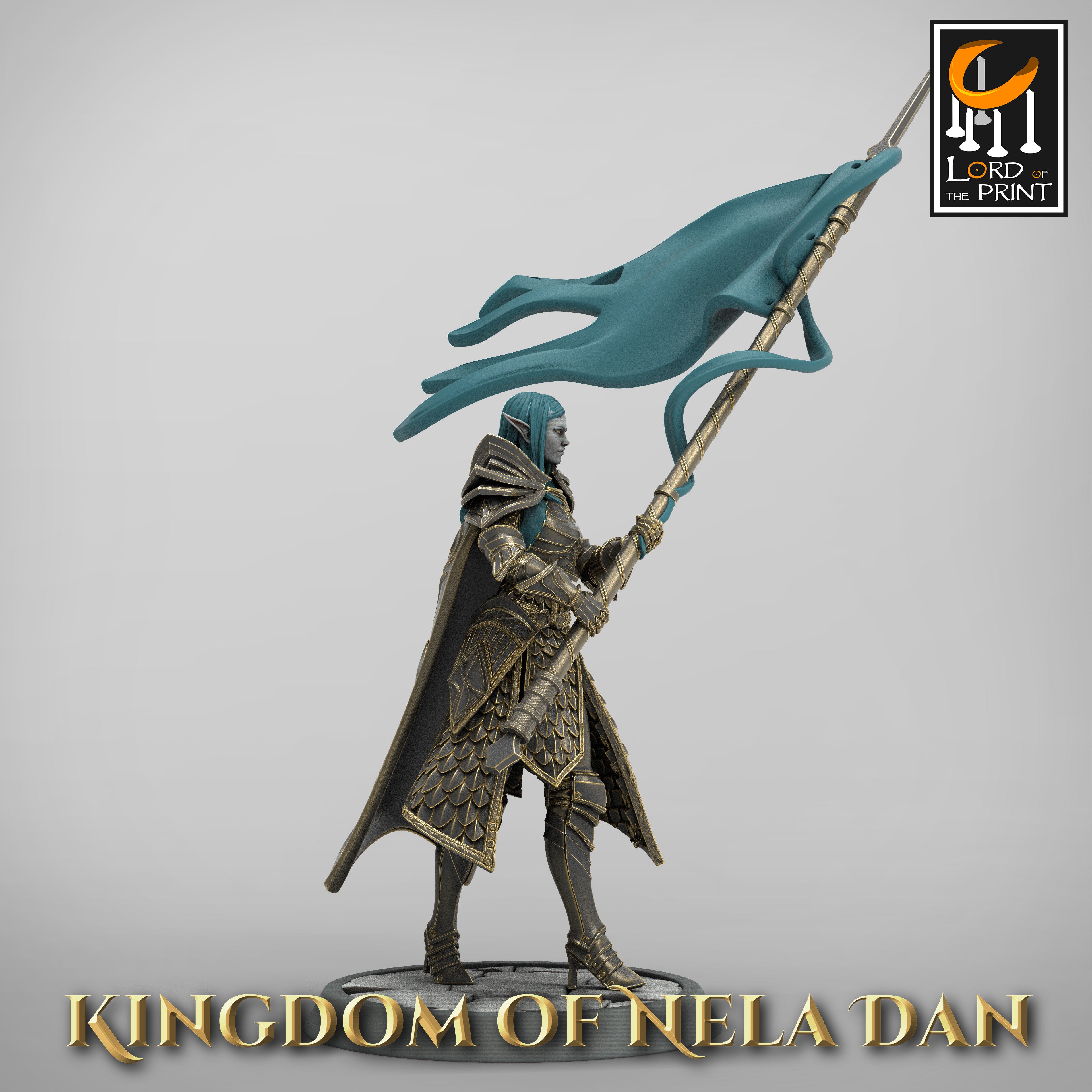 Elf Soldier - aus der Reihe Kingdom of Nela Dan von Rescale Miniatures