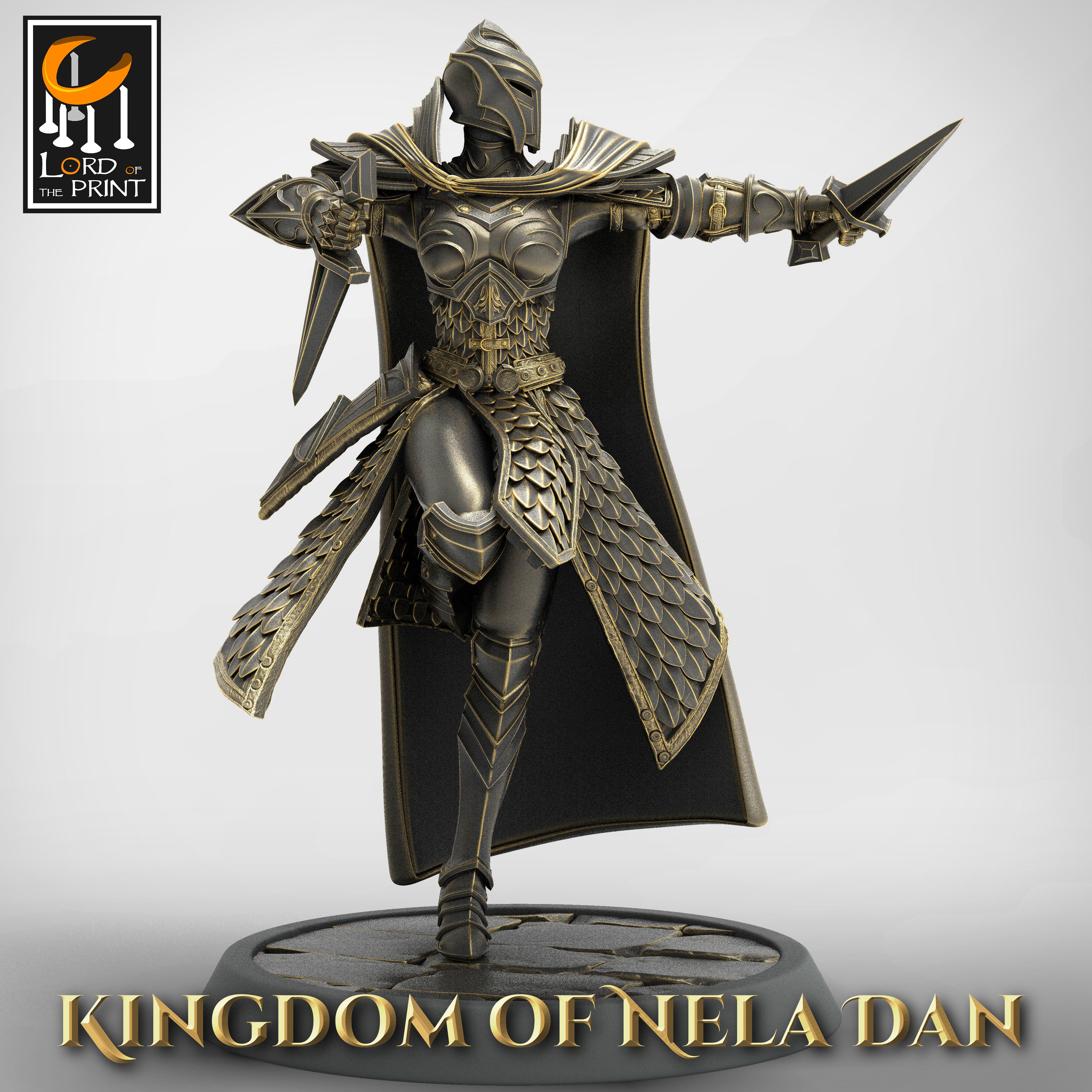Elf Soldier - aus der Reihe Kingdom of Nela Dan von Rescale Miniatures