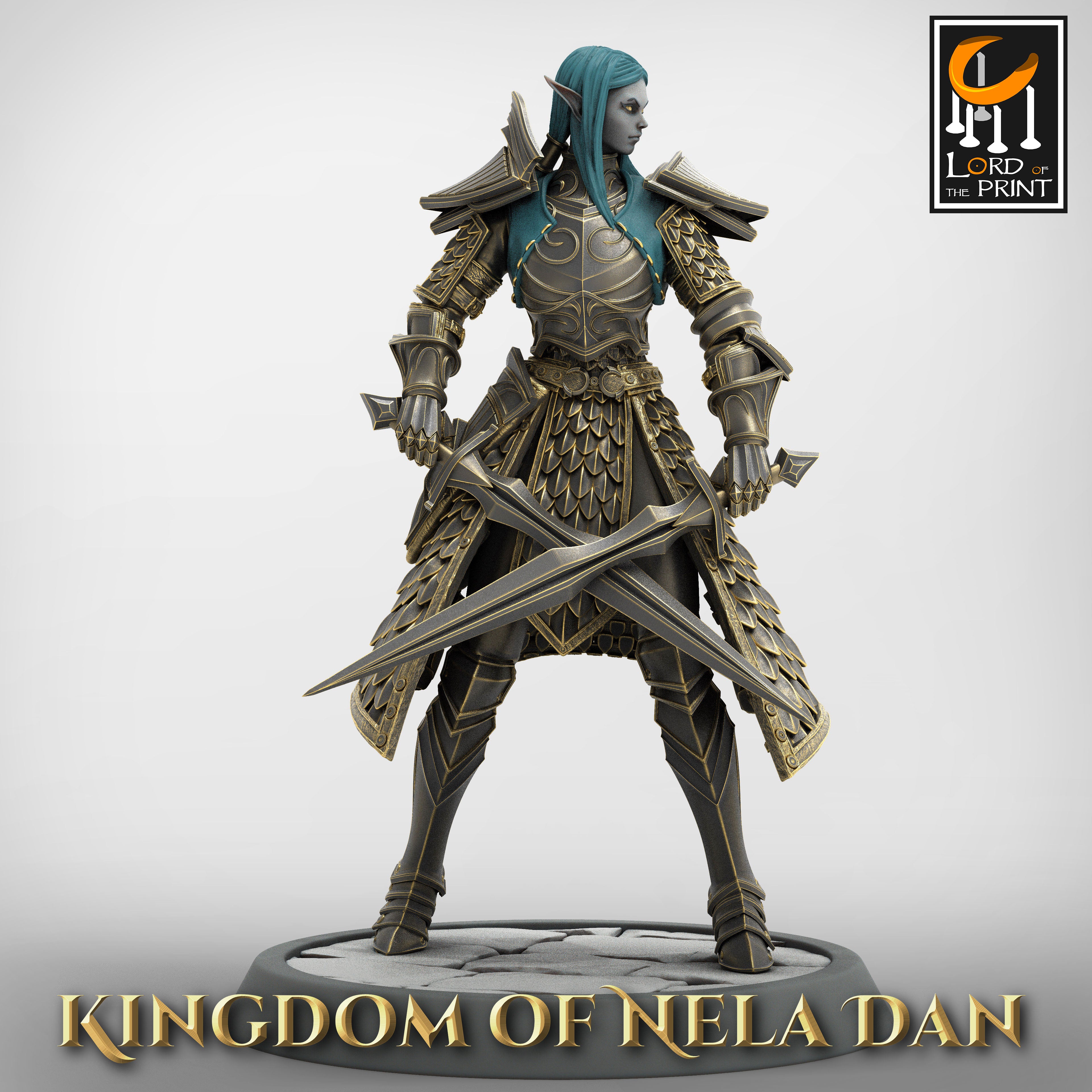 Elf Soldier - aus der Reihe Kingdom of Nela Dan von Rescale Miniatures