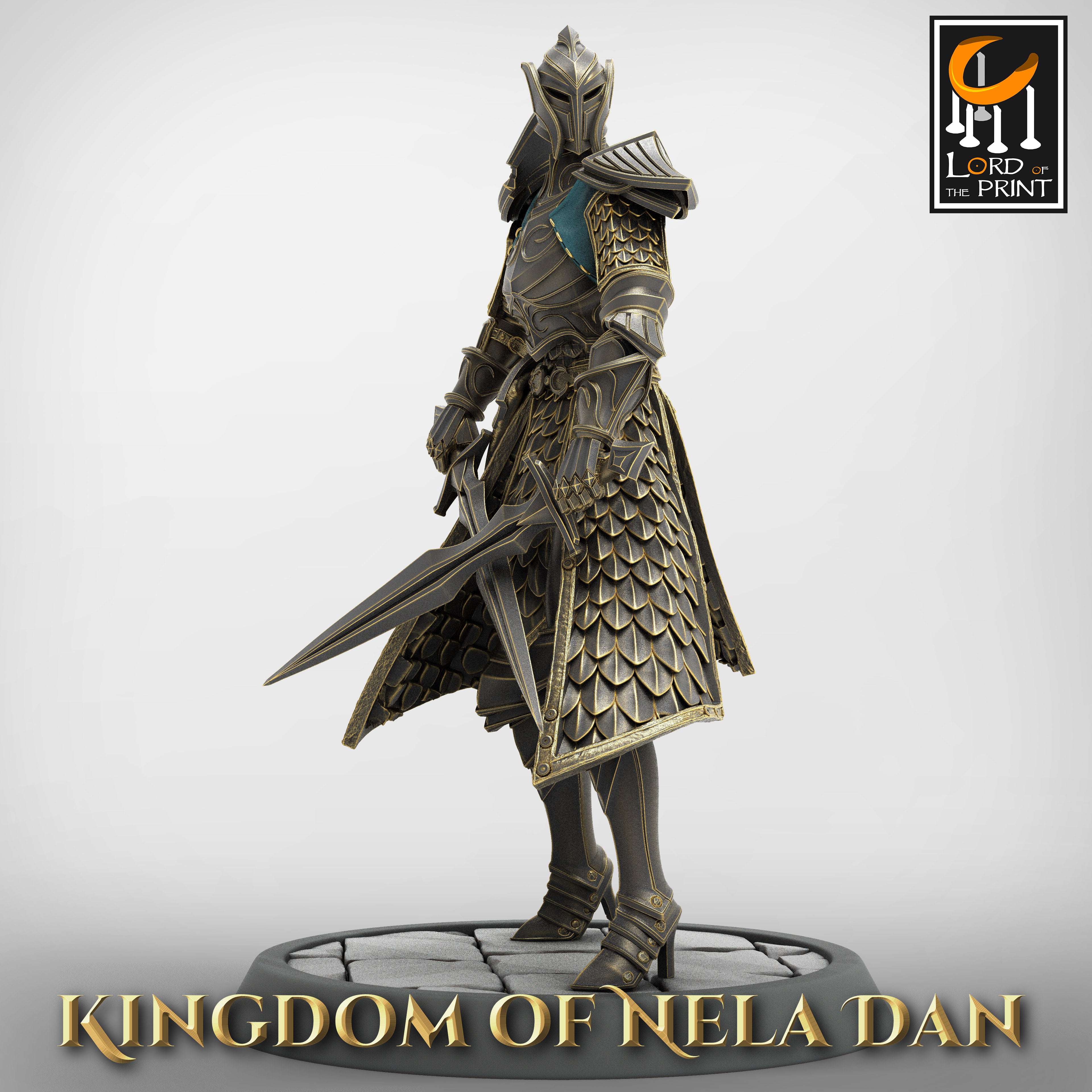 Elf Soldier - aus der Reihe Kingdom of Nela Dan von Rescale Miniatures