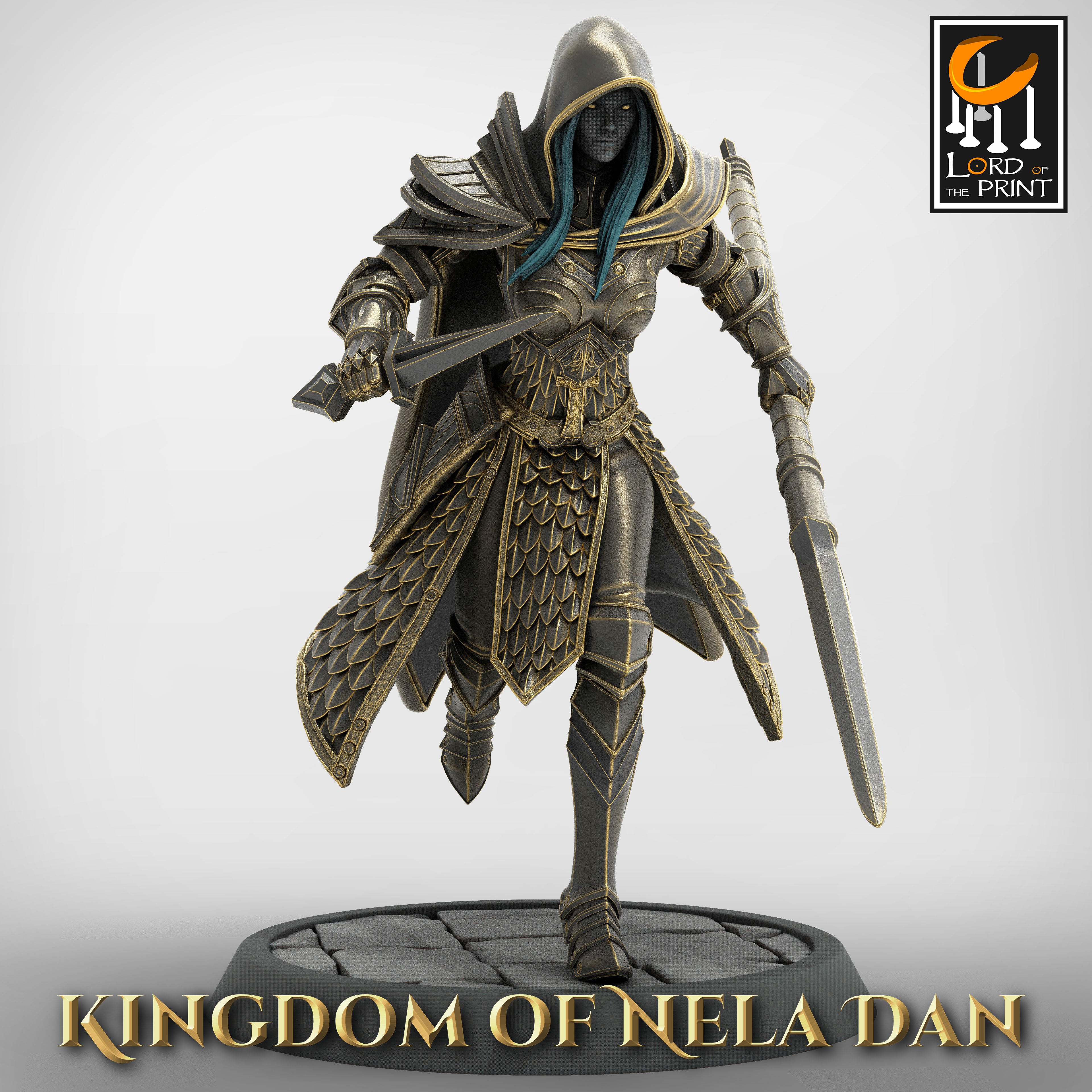 Elf Soldier - aus der Reihe Kingdom of Nela Dan von Rescale Miniatures