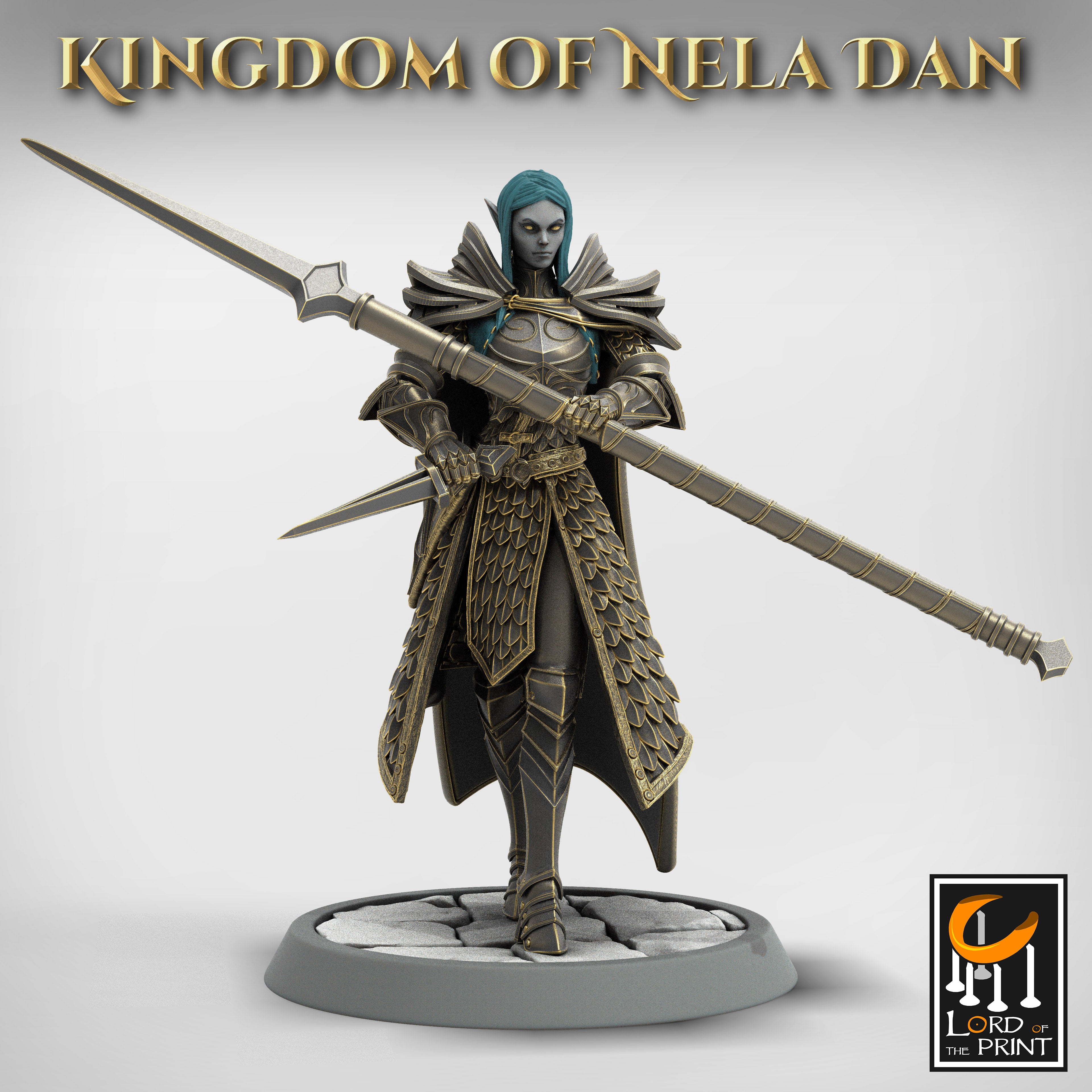 Elf Soldier - aus der Reihe Kingdom of Nela Dan von Rescale Miniatures