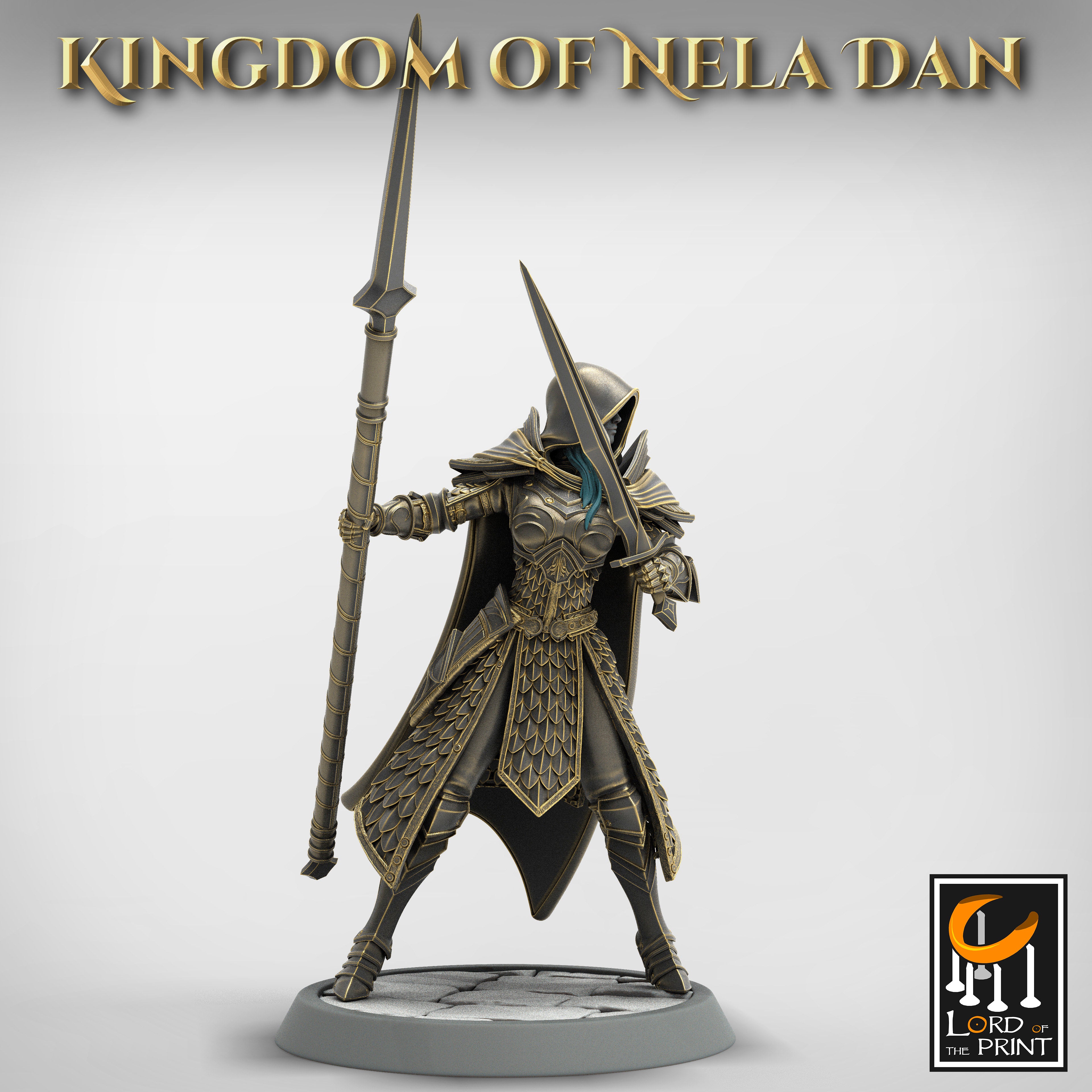 Elf Soldier - aus der Reihe Kingdom of Nela Dan von Rescale Miniatures