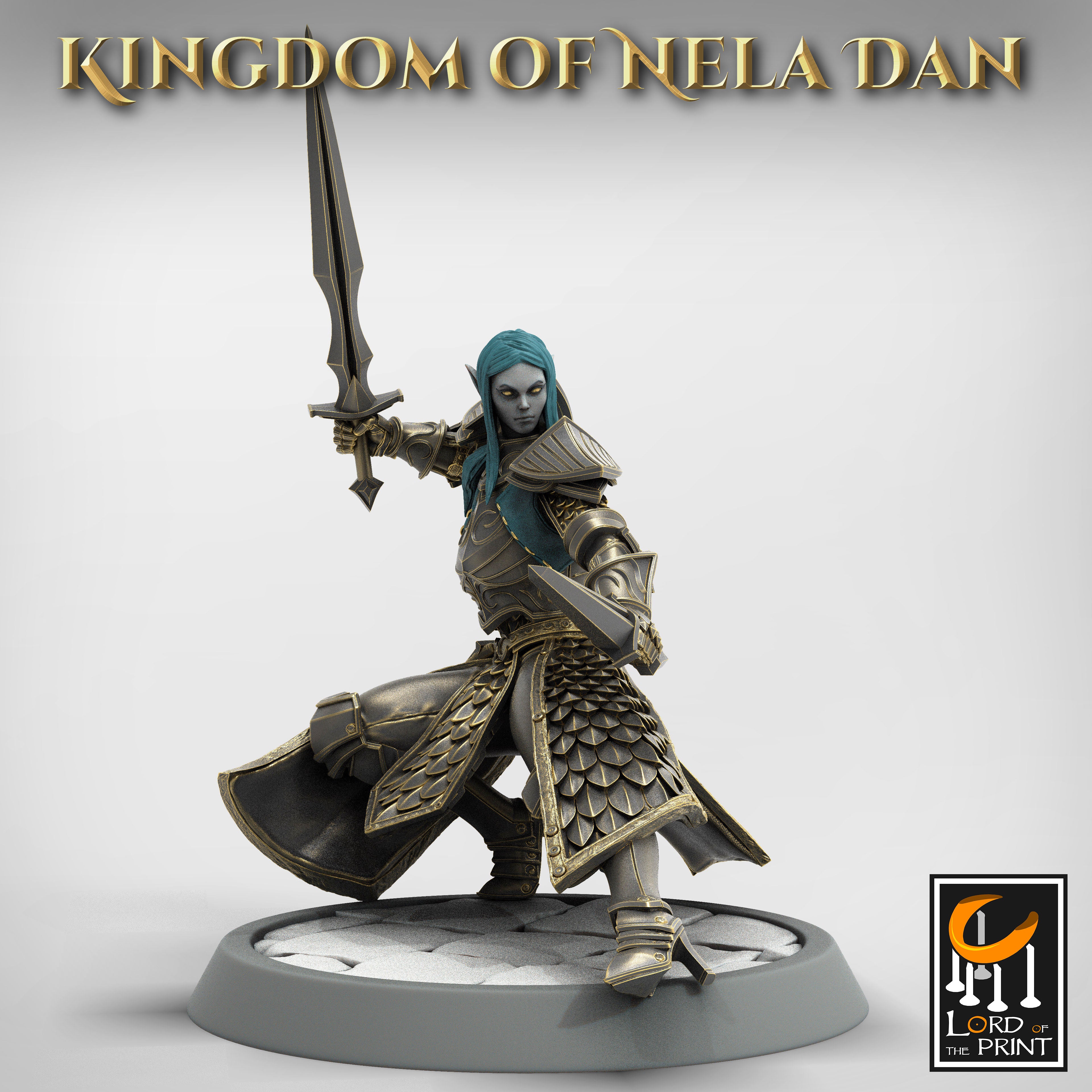 Elf Soldier - aus der Reihe Kingdom of Nela Dan von Rescale Miniatures