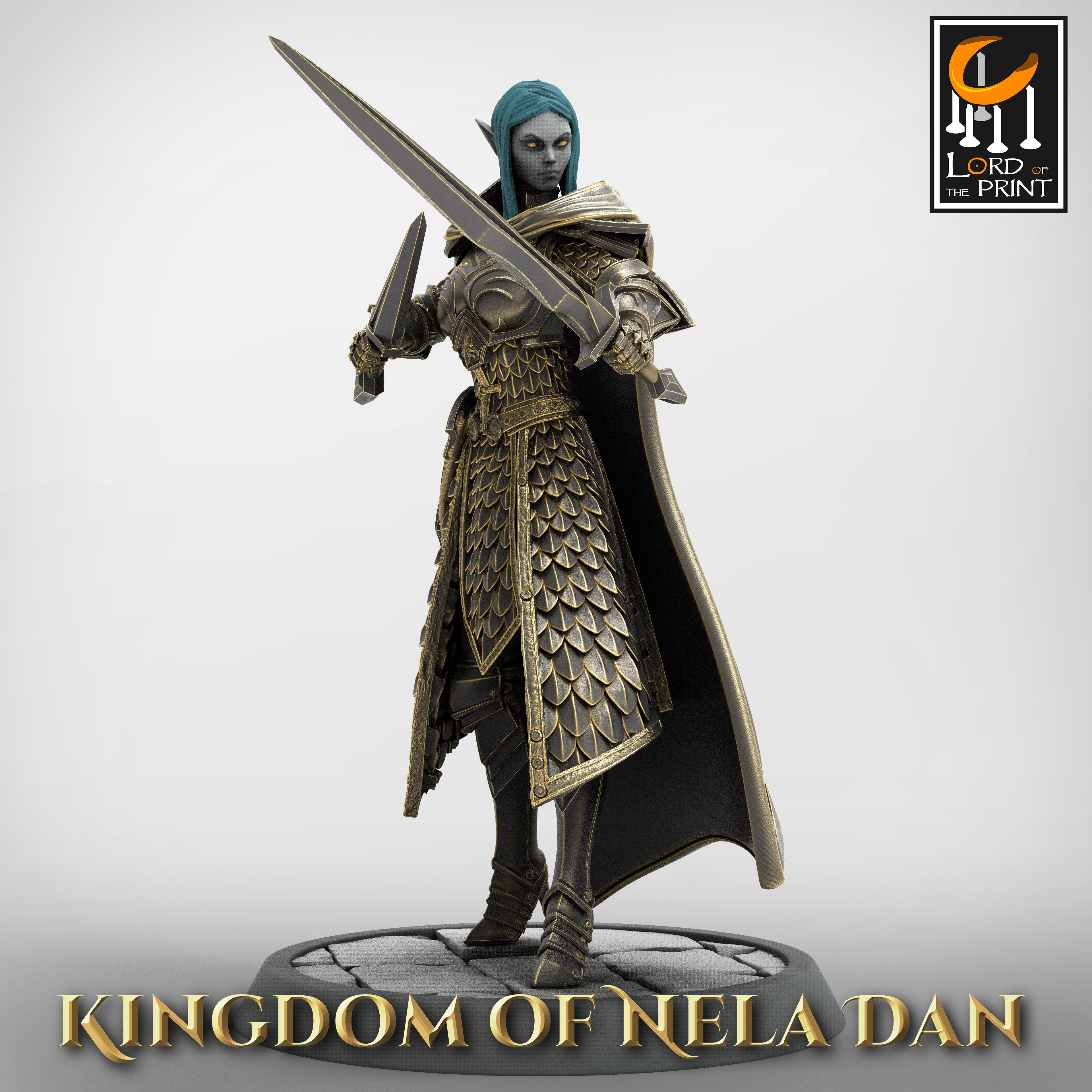 Elf Soldier - aus der Reihe Kingdom of Nela Dan von Rescale Miniatures
