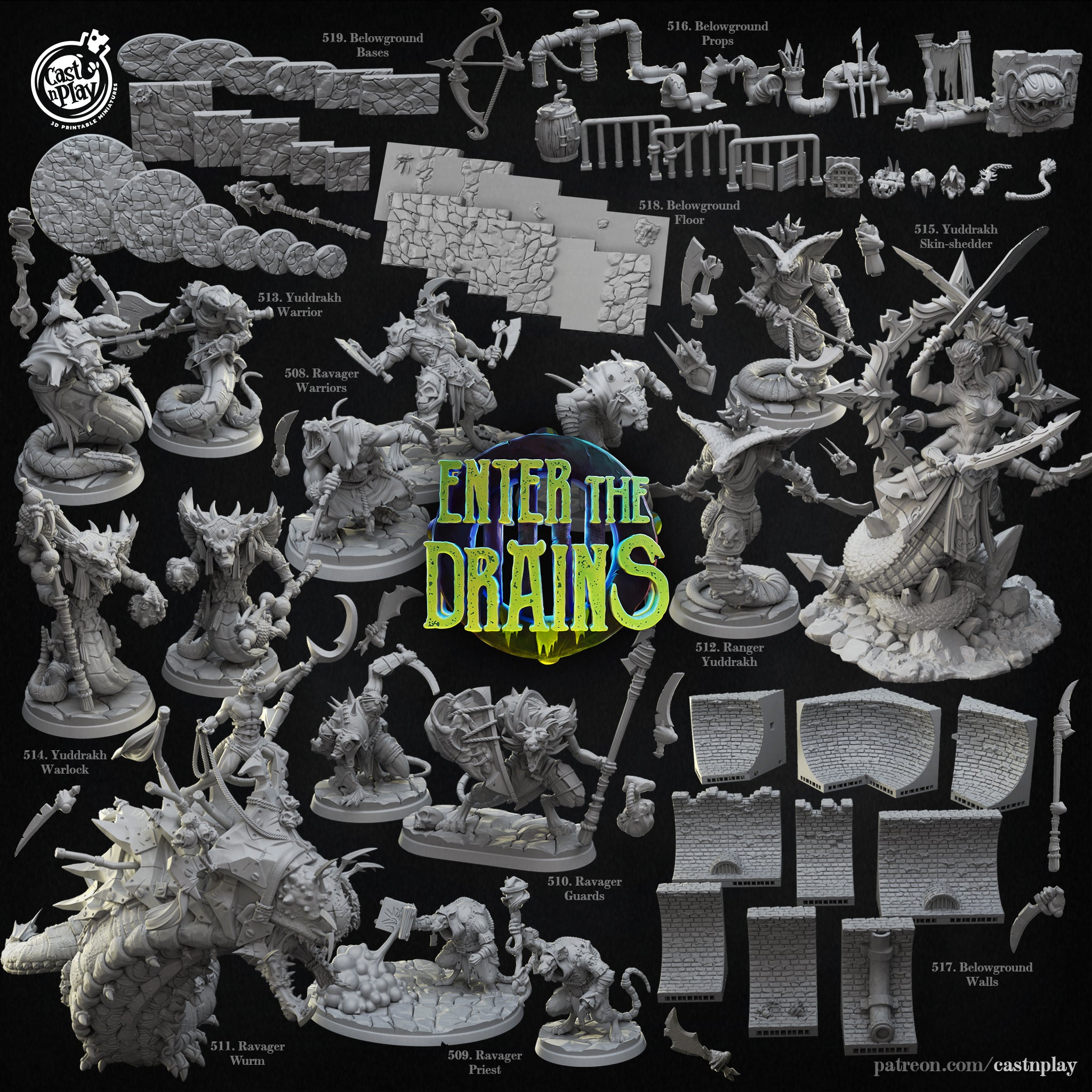 Belowground Props - aus der Reihe Enter the Drains von Cast n Play