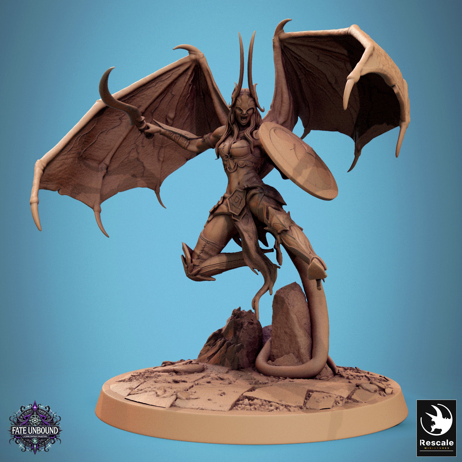 Female Cambion - aus der Reihe Fate Unbound von Rescale Miniatures