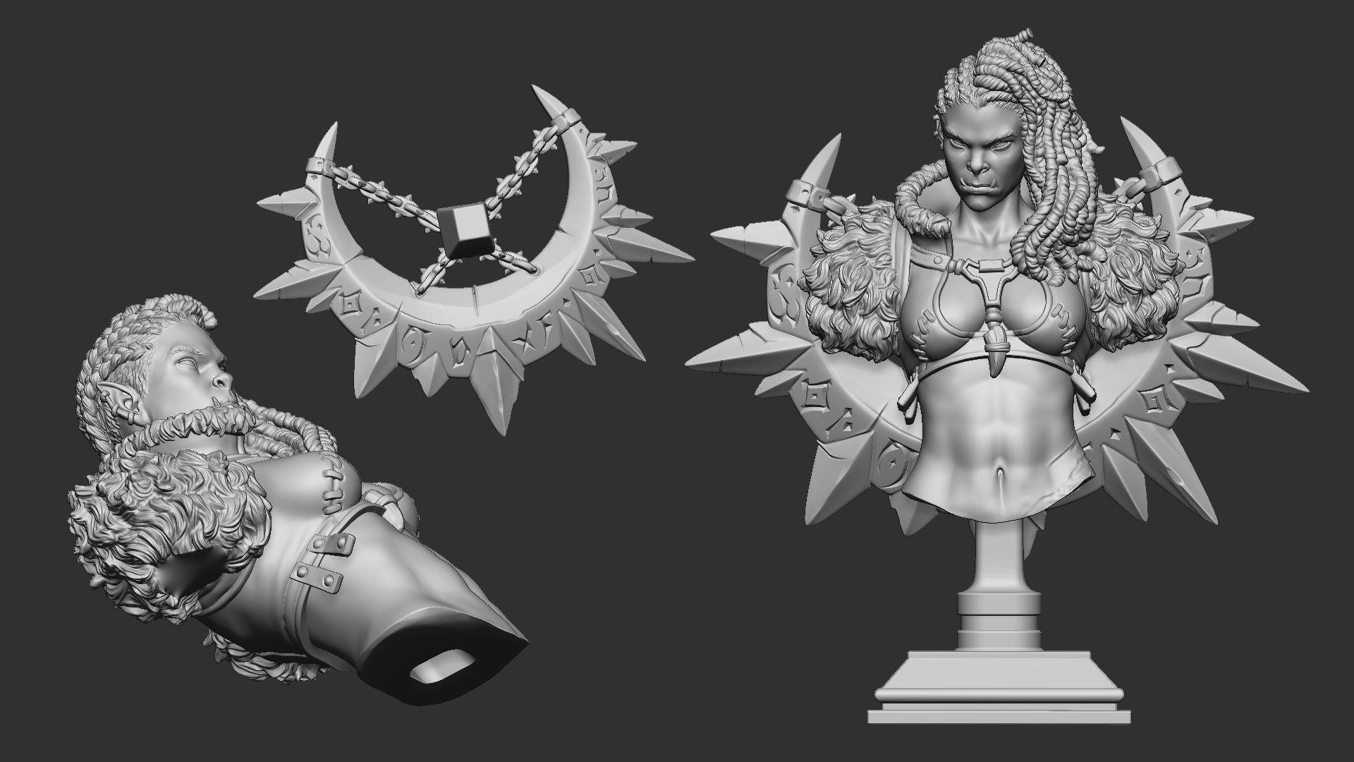 Gashnakh - Bust aus der Reihe Furious Dead Clan von White Werewolf Tavern