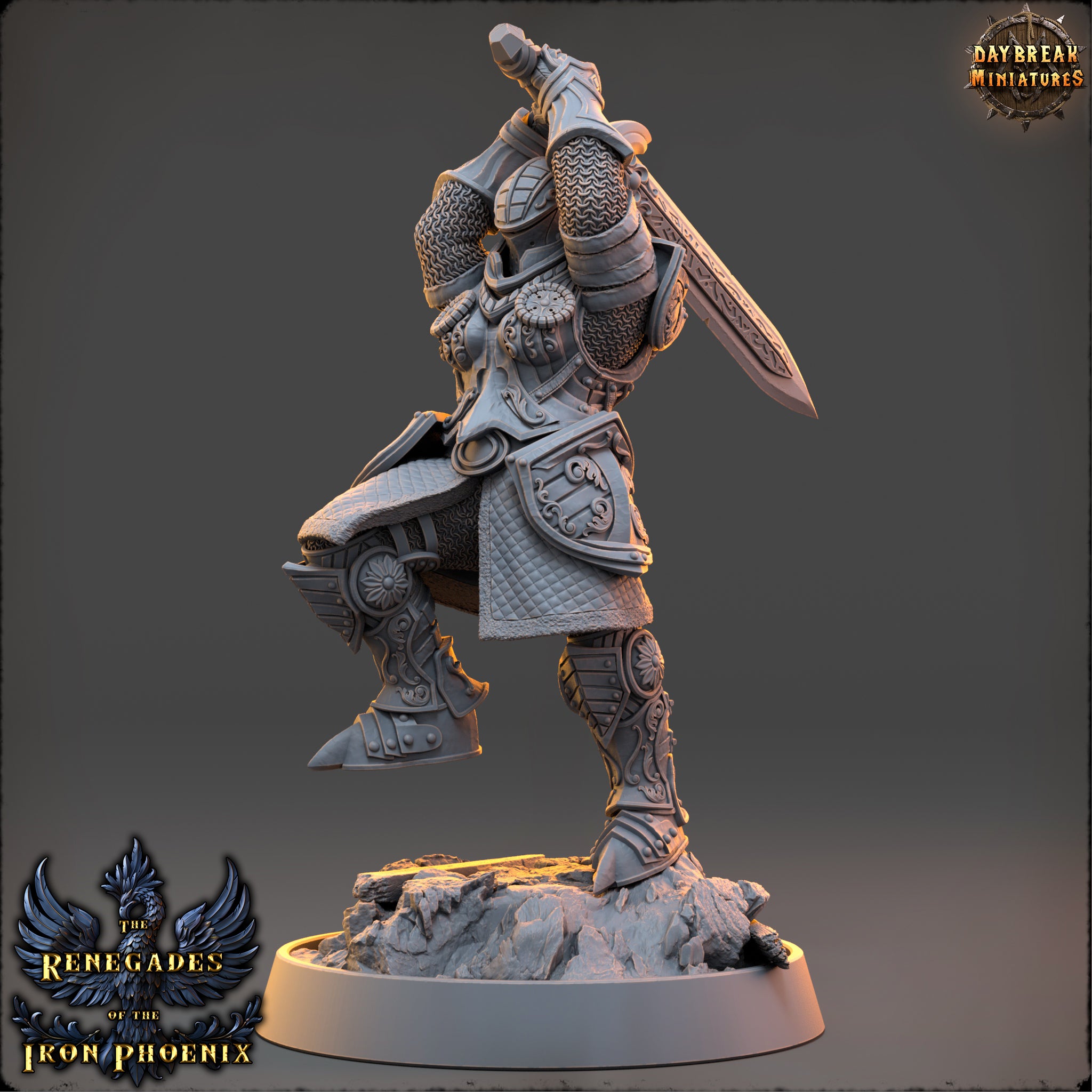 Paladin - aus der Reihe The Renegades of the Iron Phoenix von Daybreak Miniatures