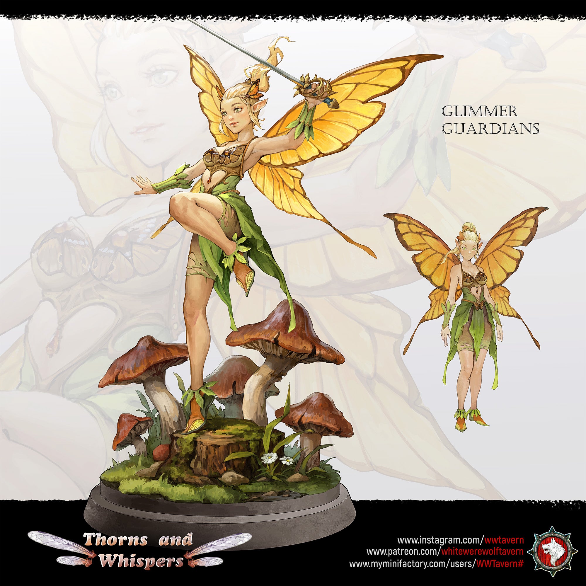Glimmer Guardian - from the Thorns and Whispers series by White Werewolf Tavern