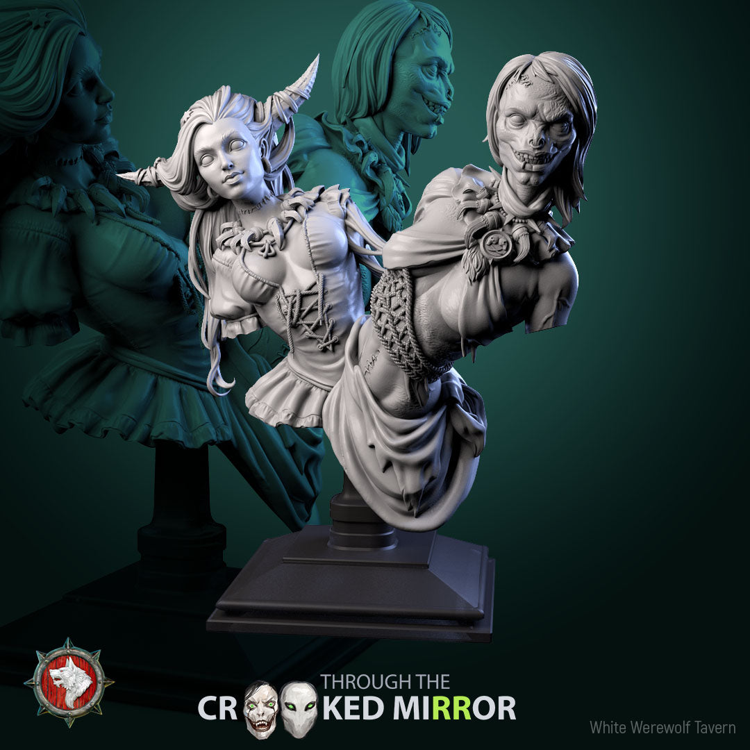 Gorebound Twins - Bust aus der Reihe Through the Crooked Mirror von White Werewolf Tavern