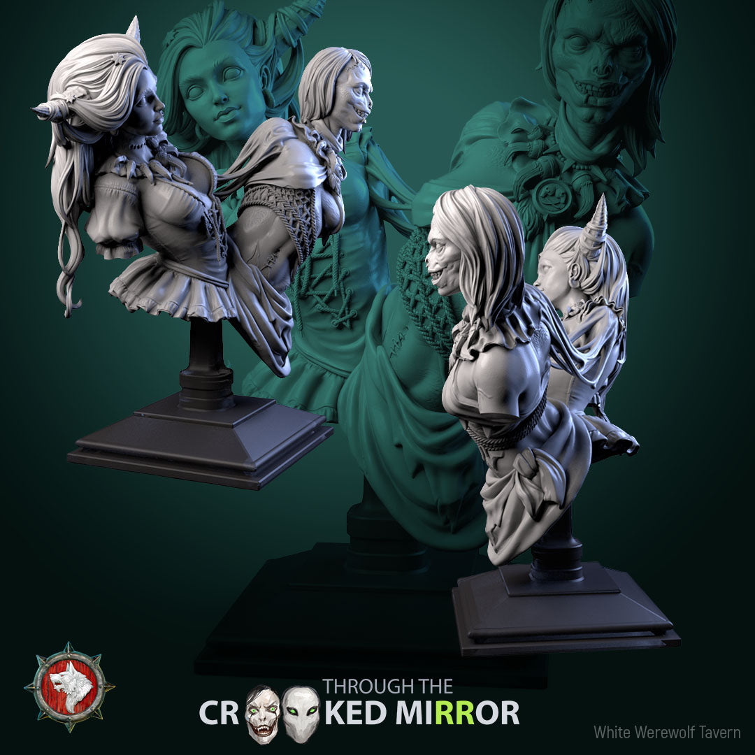 Gorebound Twins - Bust aus der Reihe Through the Crooked Mirror von White Werewolf Tavern