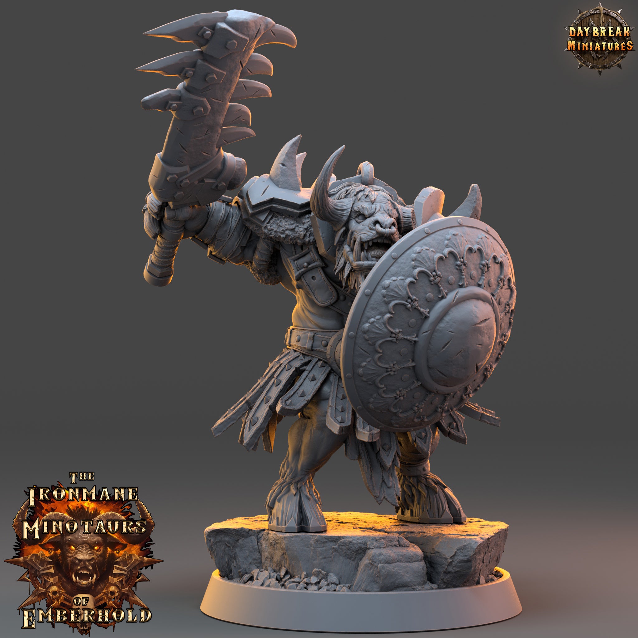 Minotaur - aus der Reihe The Ironmane Minotaurs of Emberhold von Daybreak Miniatures