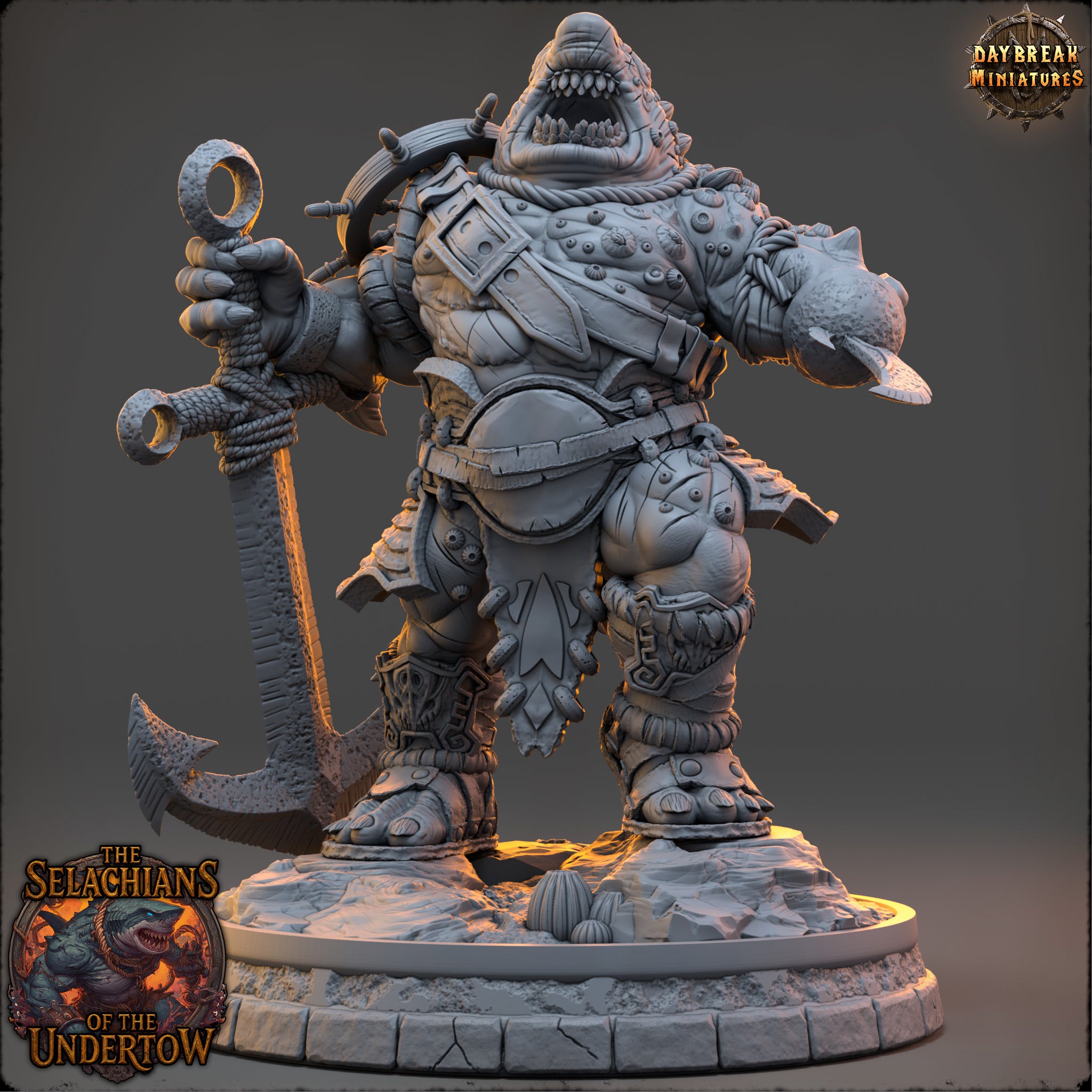 Sharkfolk - aus der Reihe The Selachians of the Undertow von Daybreak Miniatures