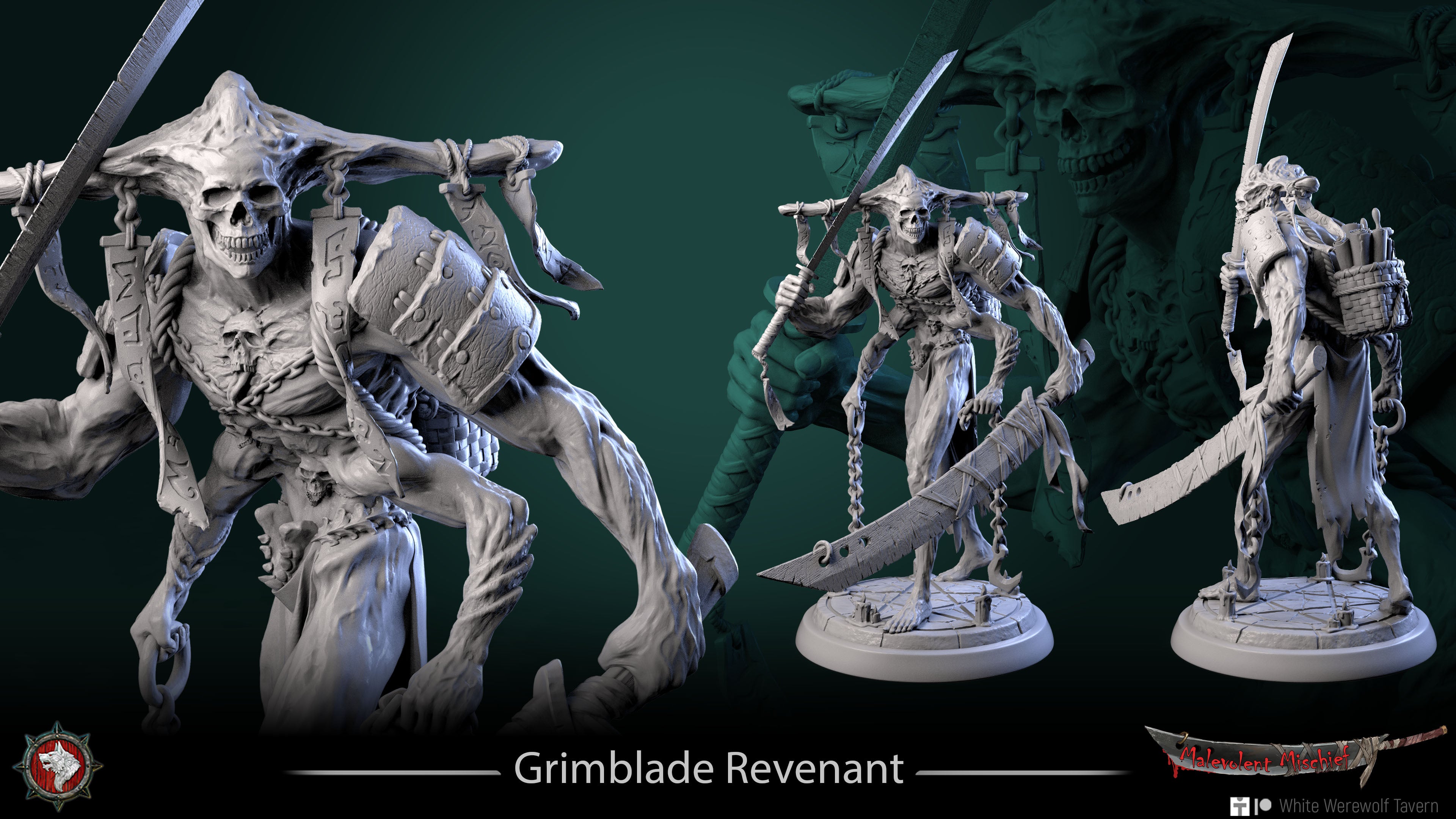 Grimblade Revenant - Bust aus der Reihe Malevolent Mischief von White Werewolf Tavern
